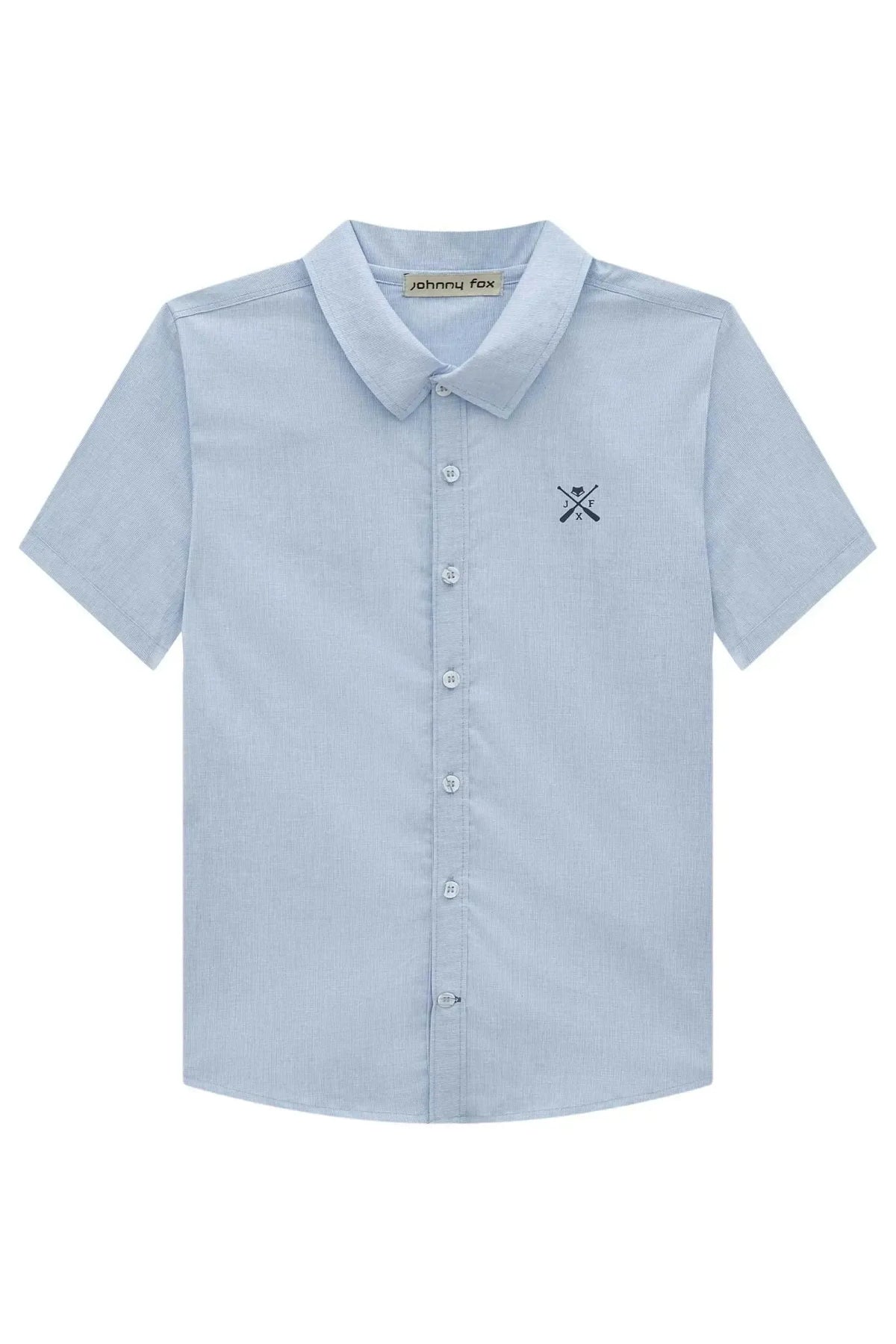 Camisa em Tricoline Listrada Andes 98815 Johnny Fox Teen Menino