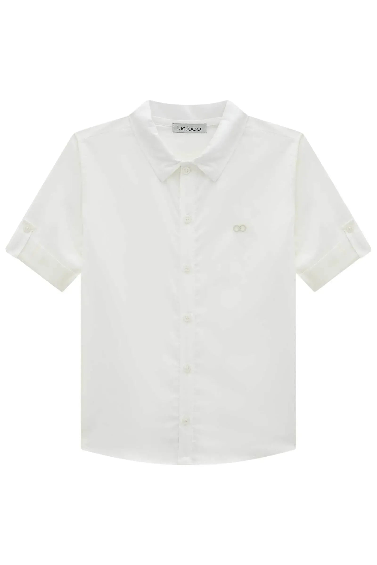 Camisa em Tricoline Mônaco com Elastano 94787 LucBoo Infantil Menino