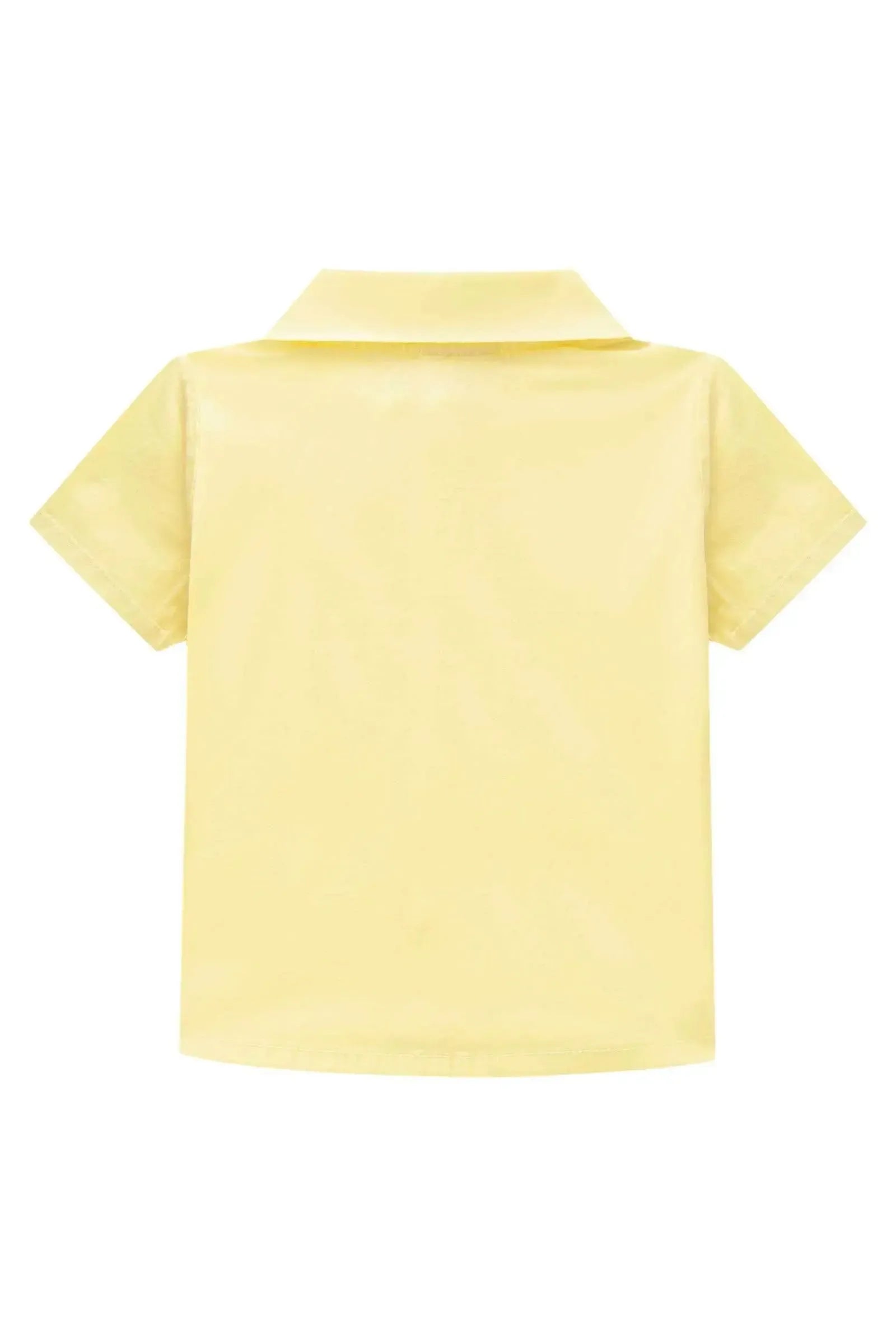 Camisa em Tricoline Mônaco com Elastano 86338 Johnny Fox Bebê Menino