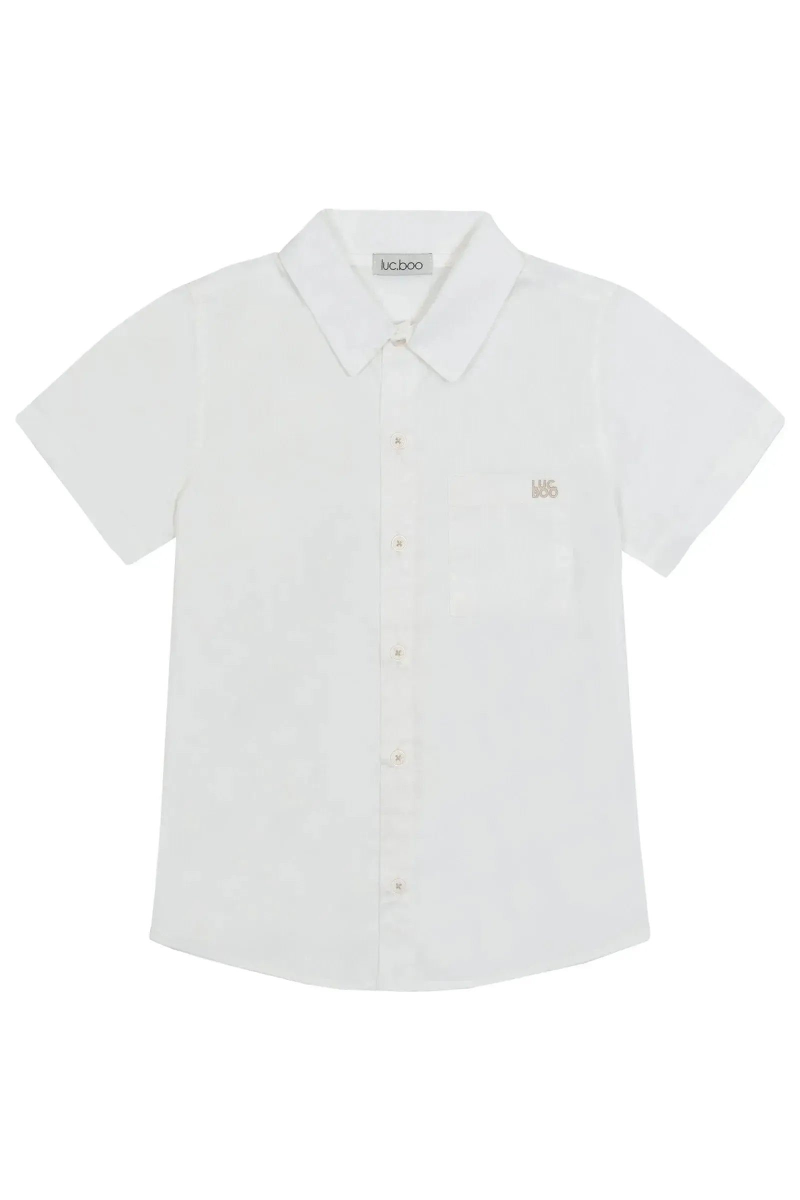 Camisa em Tricoline Mônaco com Elastano 87285 LucBoo Infantil Menino