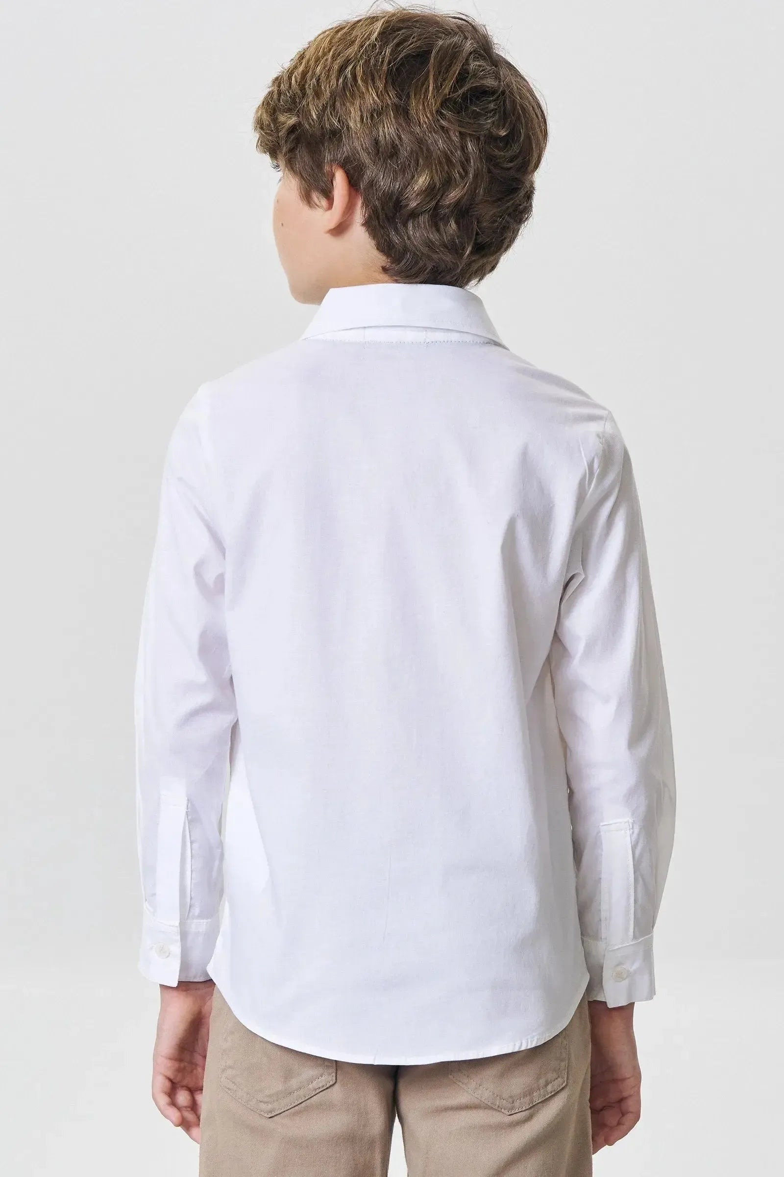 Camisa em Tricoline Mônaco com Elastano 89113 Johnny Fox Teen Menino