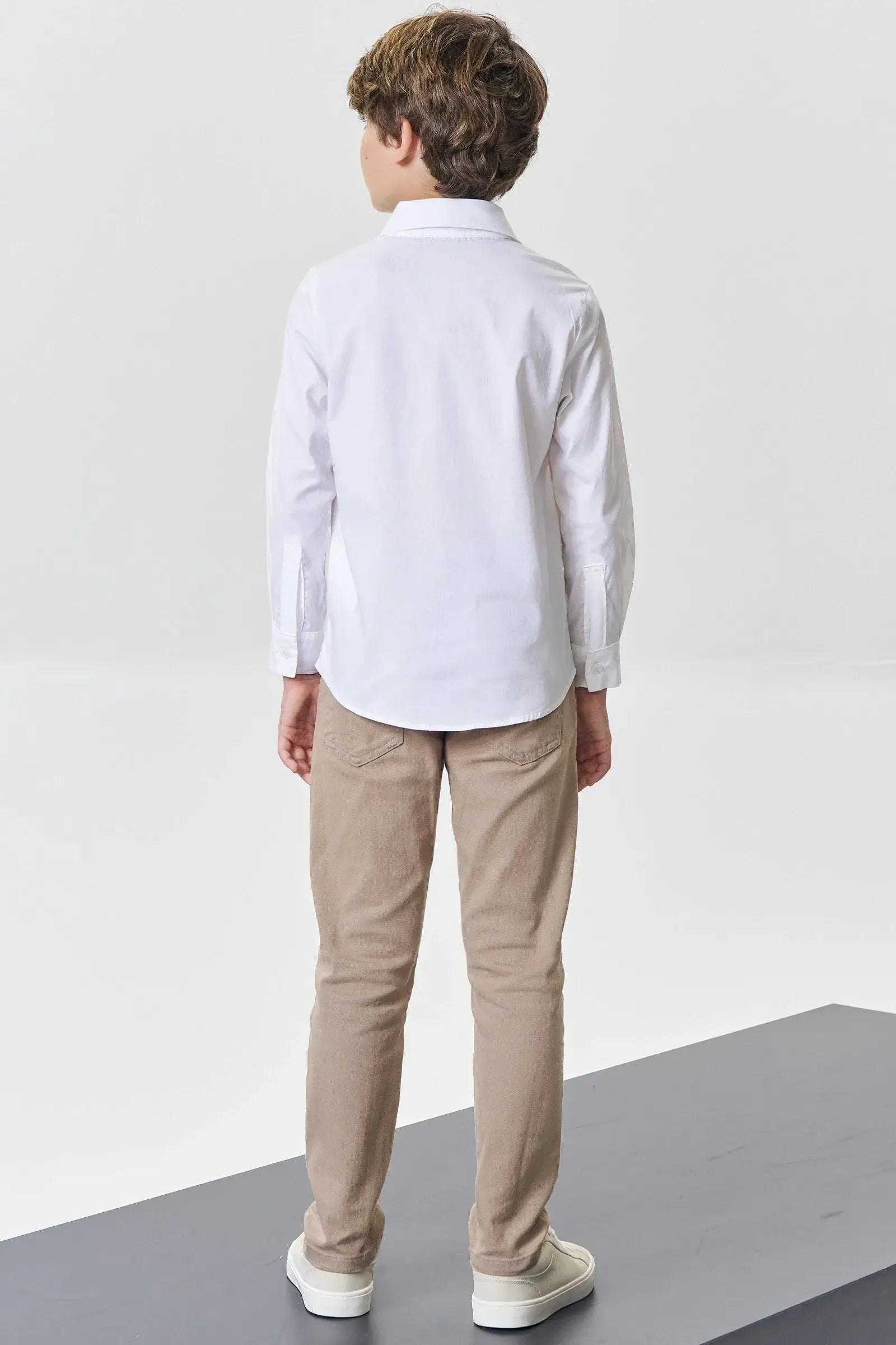 Camisa em Tricoline Mônaco com Elastano 89113 Johnny Fox Teen Menino