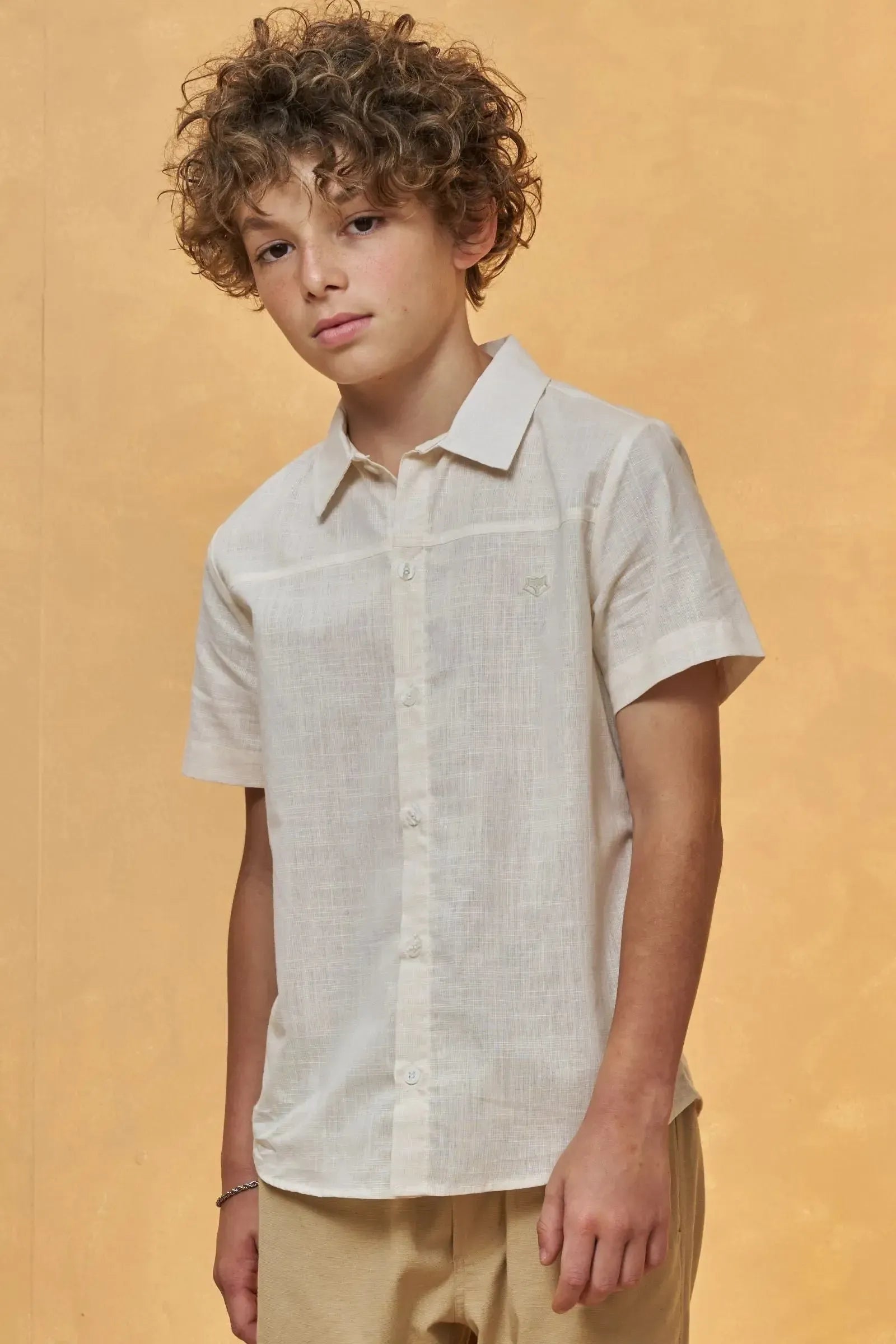 Camisa em Verano Chambray 96722 Johnny Fox Teen Menino