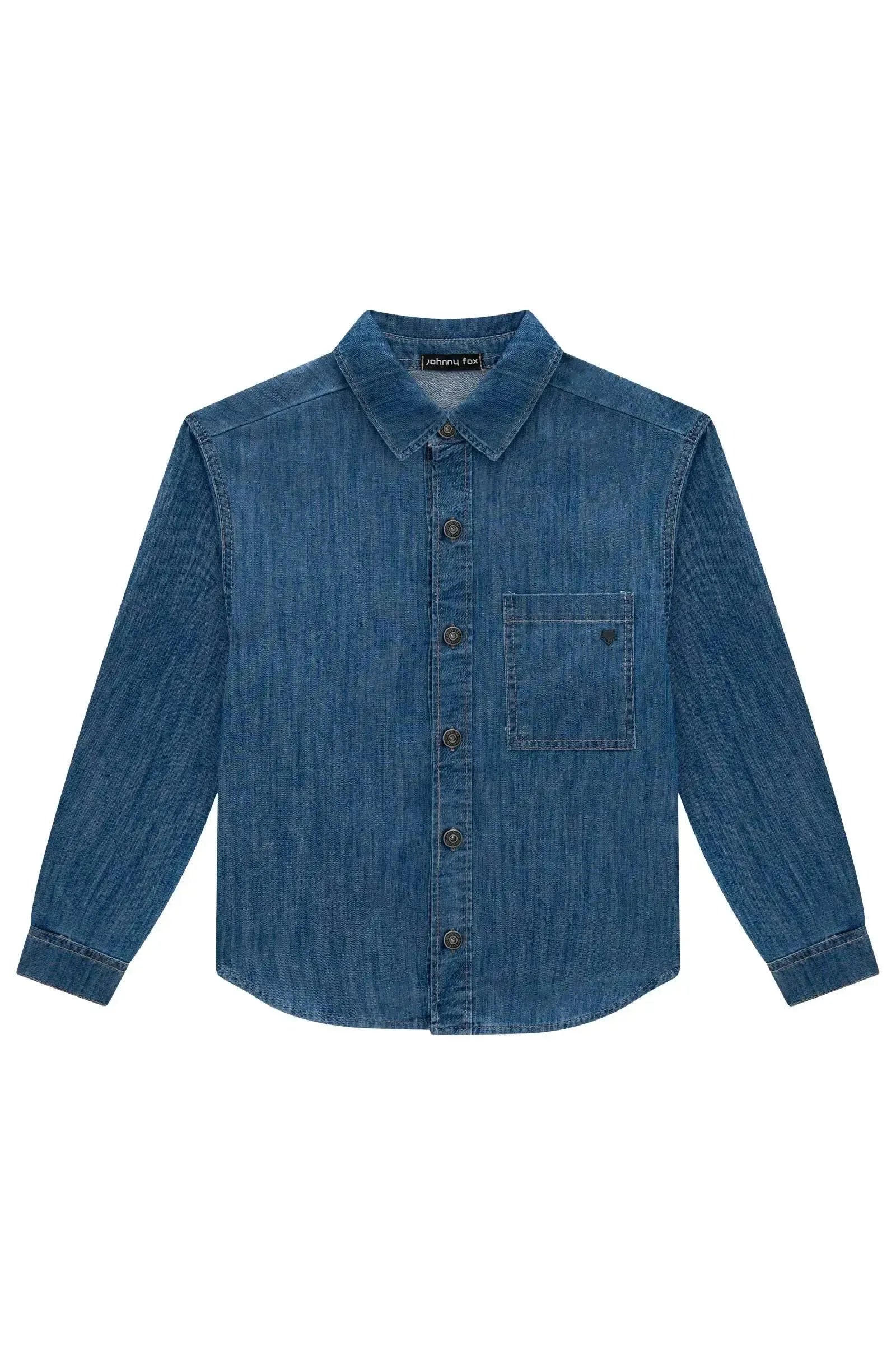 Camisa Over em Jeans Benicio 97164 Johnny Fox Teen Menino