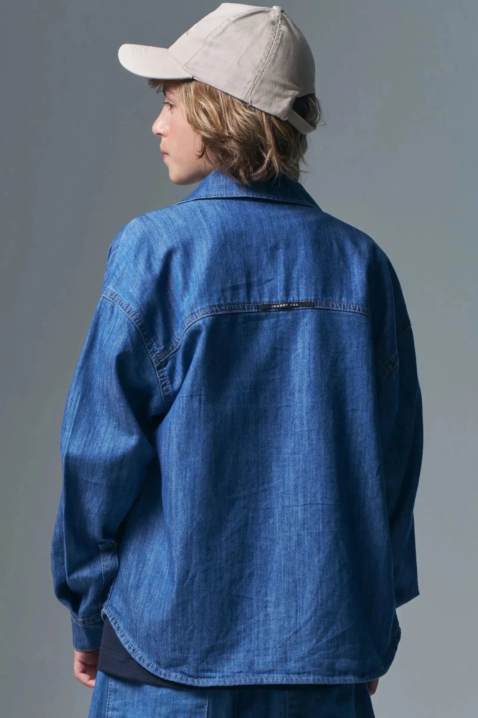 Camisa Over em Jeans Benicio 97164 Johnny Fox Teen Menino