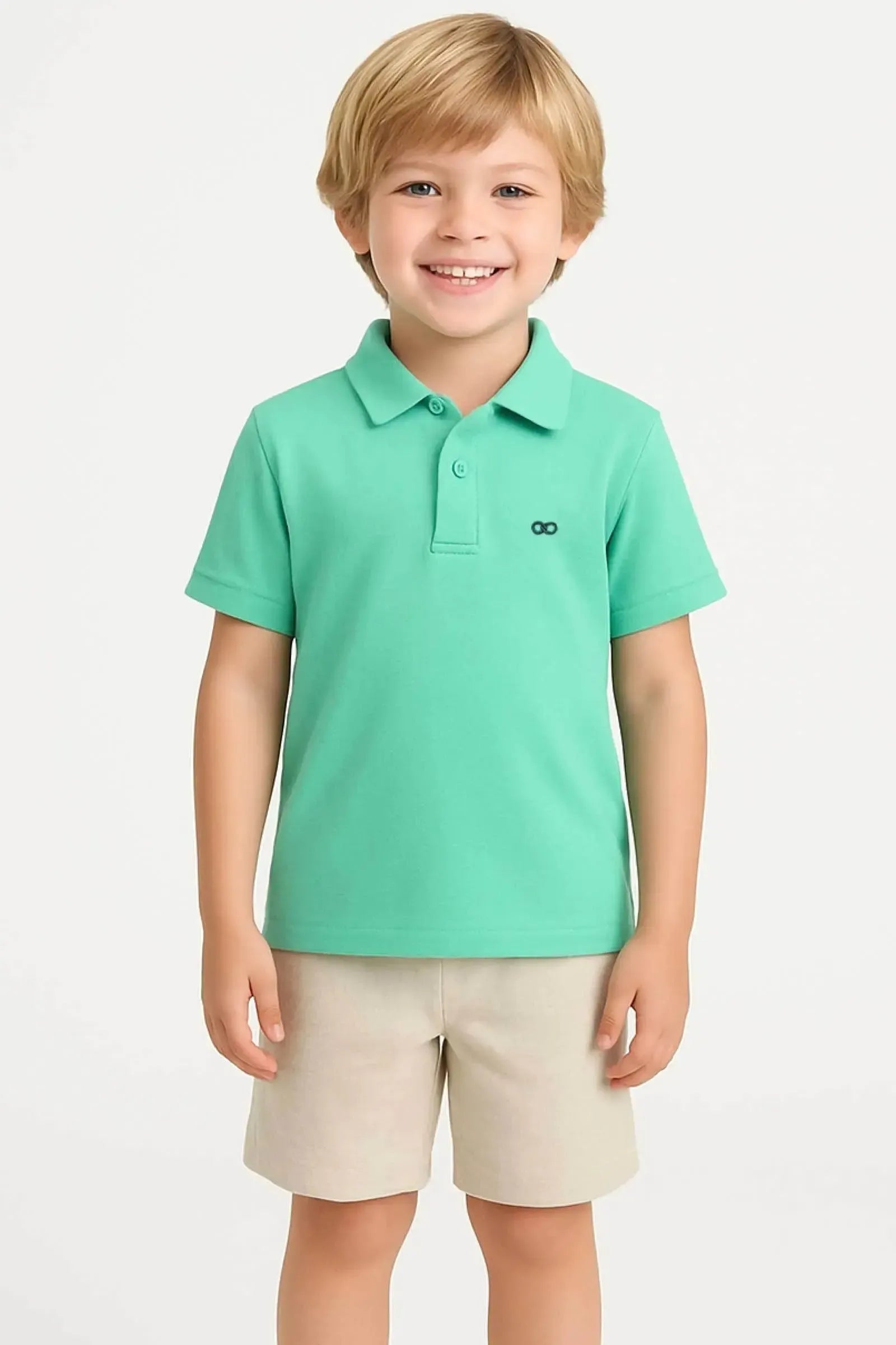 Camisa Polo em Meia Malha 94545 LucBoo Infantil Menino