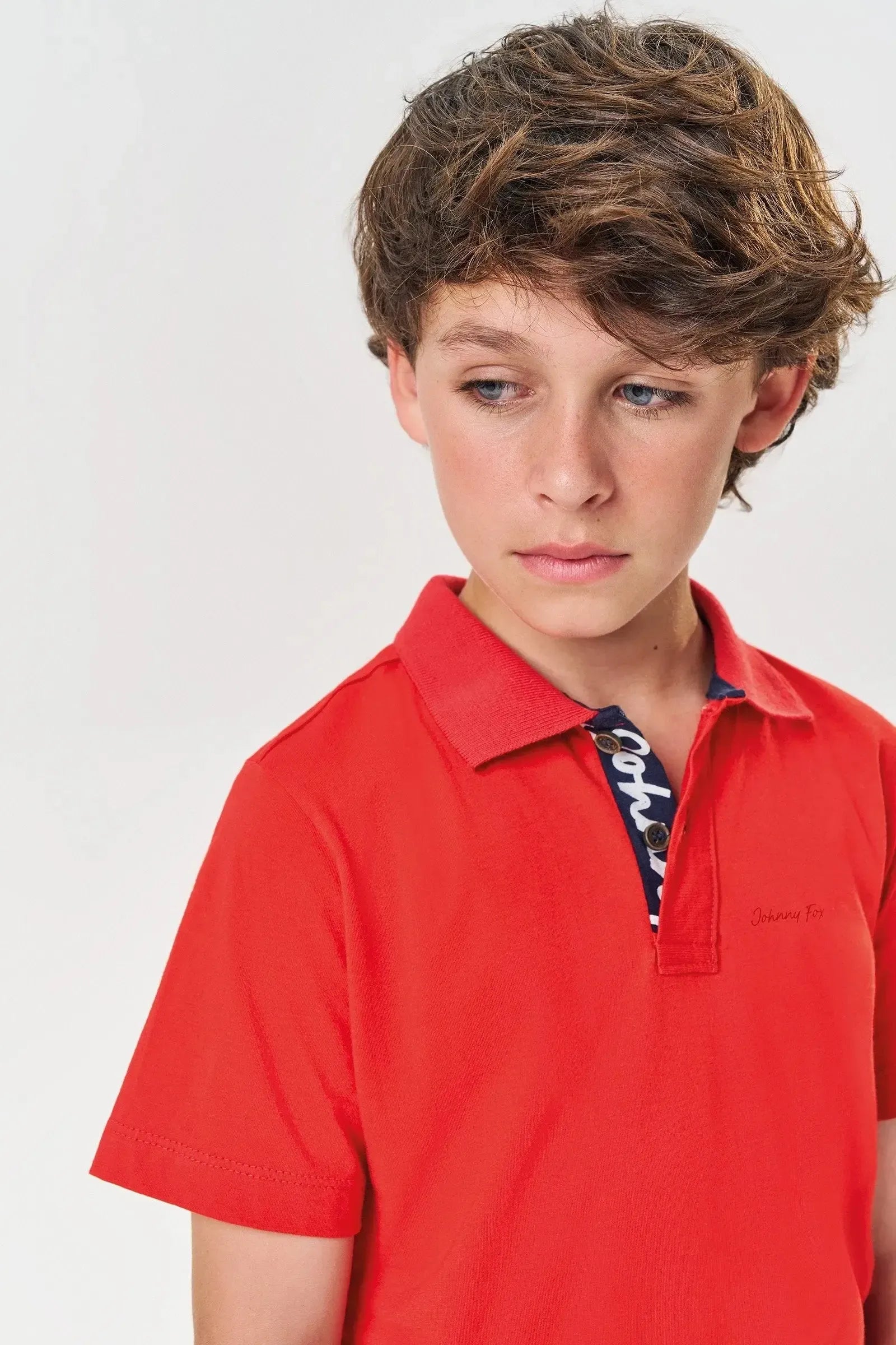 Camisa Polo em Meia Malha 83285 Johnny Fox Teen Menino