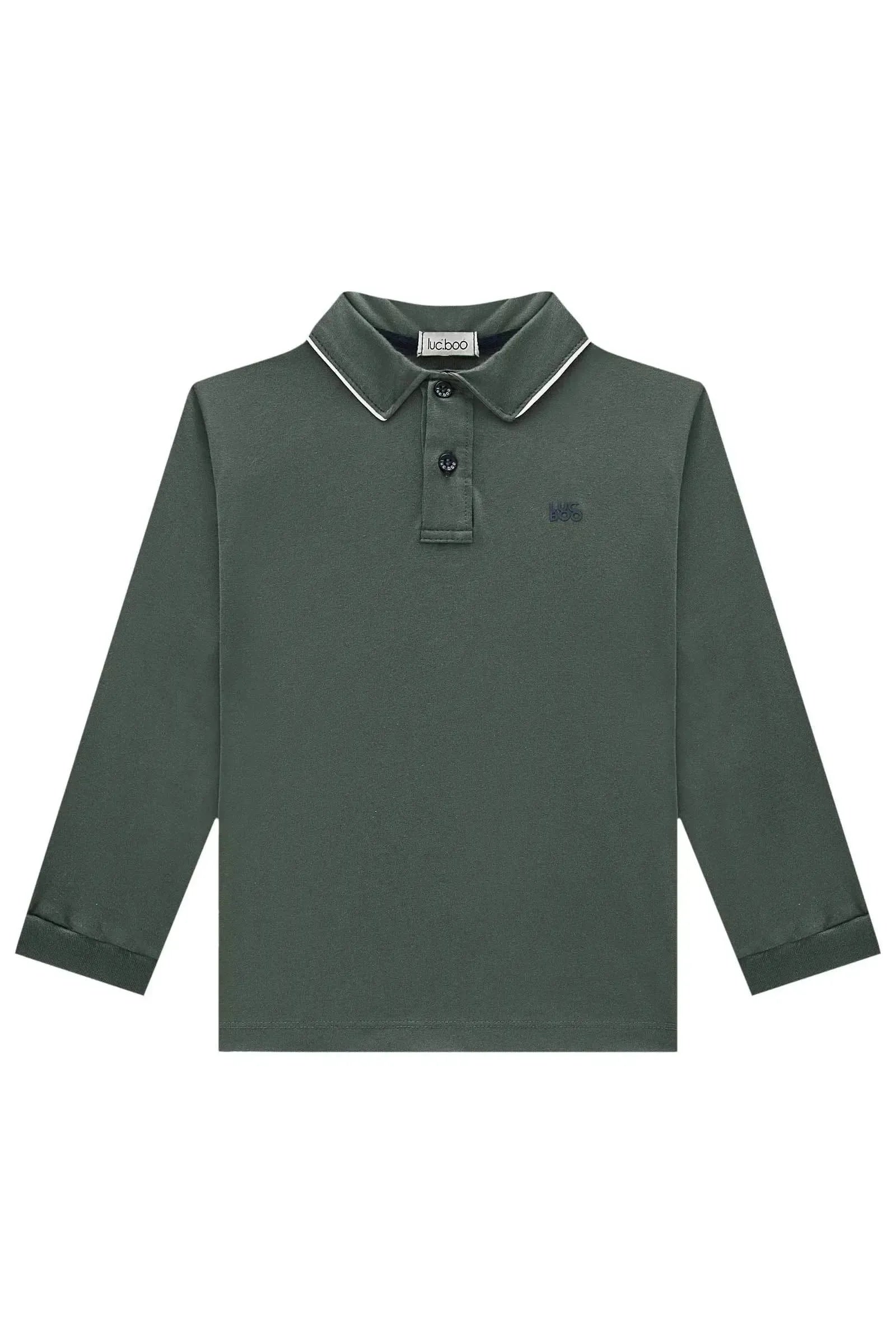 Camisa Polo em Meia Malha 89537 LucBoo Infantil Menino