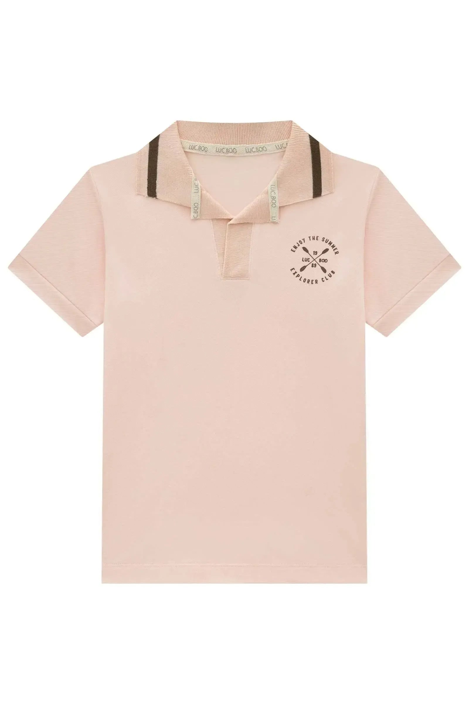 Camisa Polo em Piquet com Elastano 95651 LucBoo Infantil Menino
