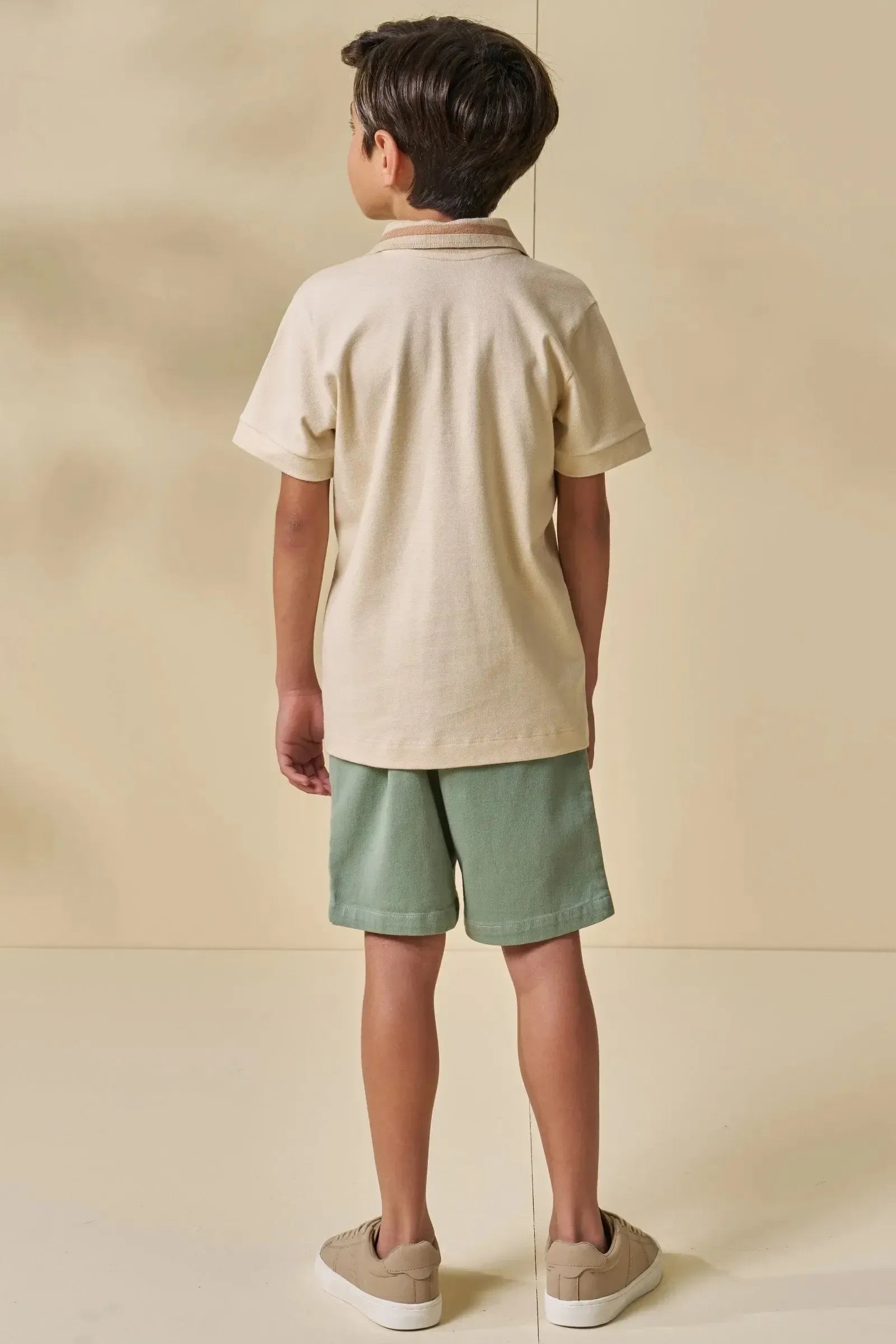 Camisa Polo em Piquet com Elastano 95651 LucBoo Infantil Menino
