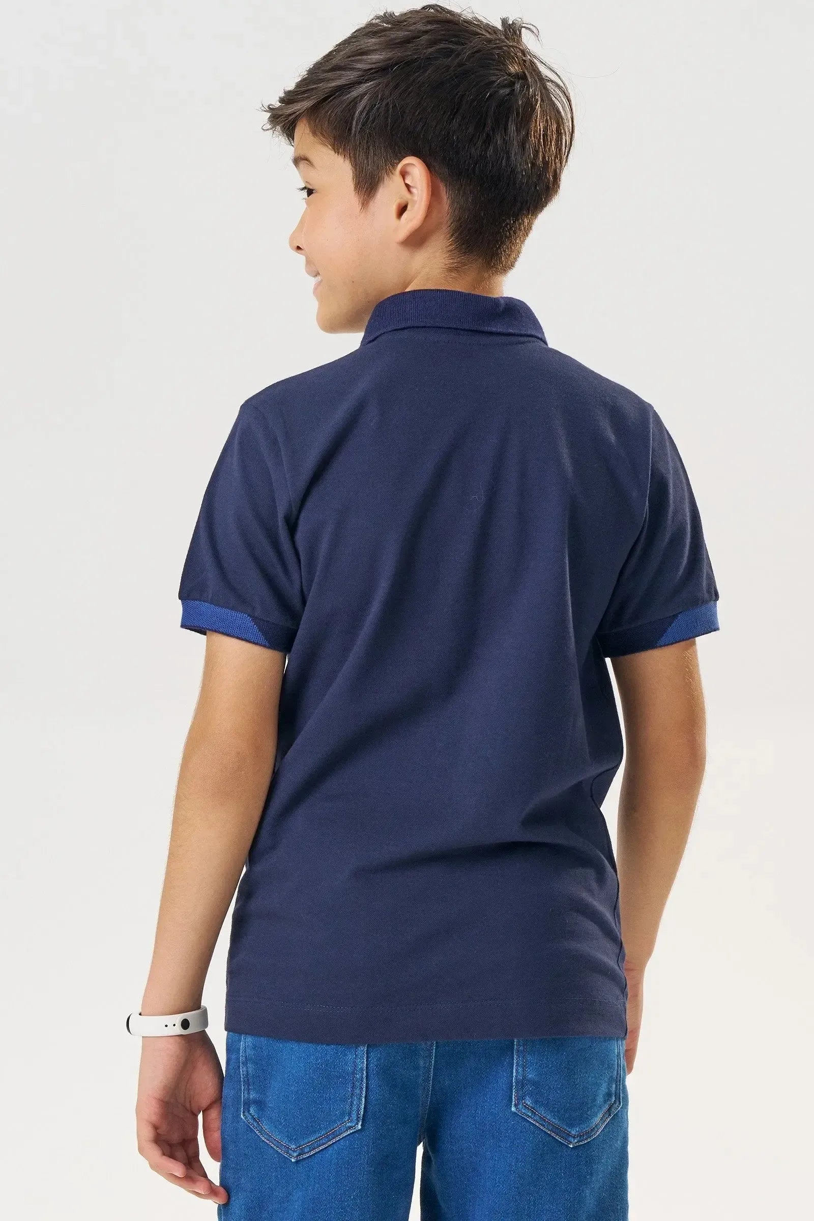 Camisa Polo em Piquet com Elastano 83292 Johnny Fox Teen Menino