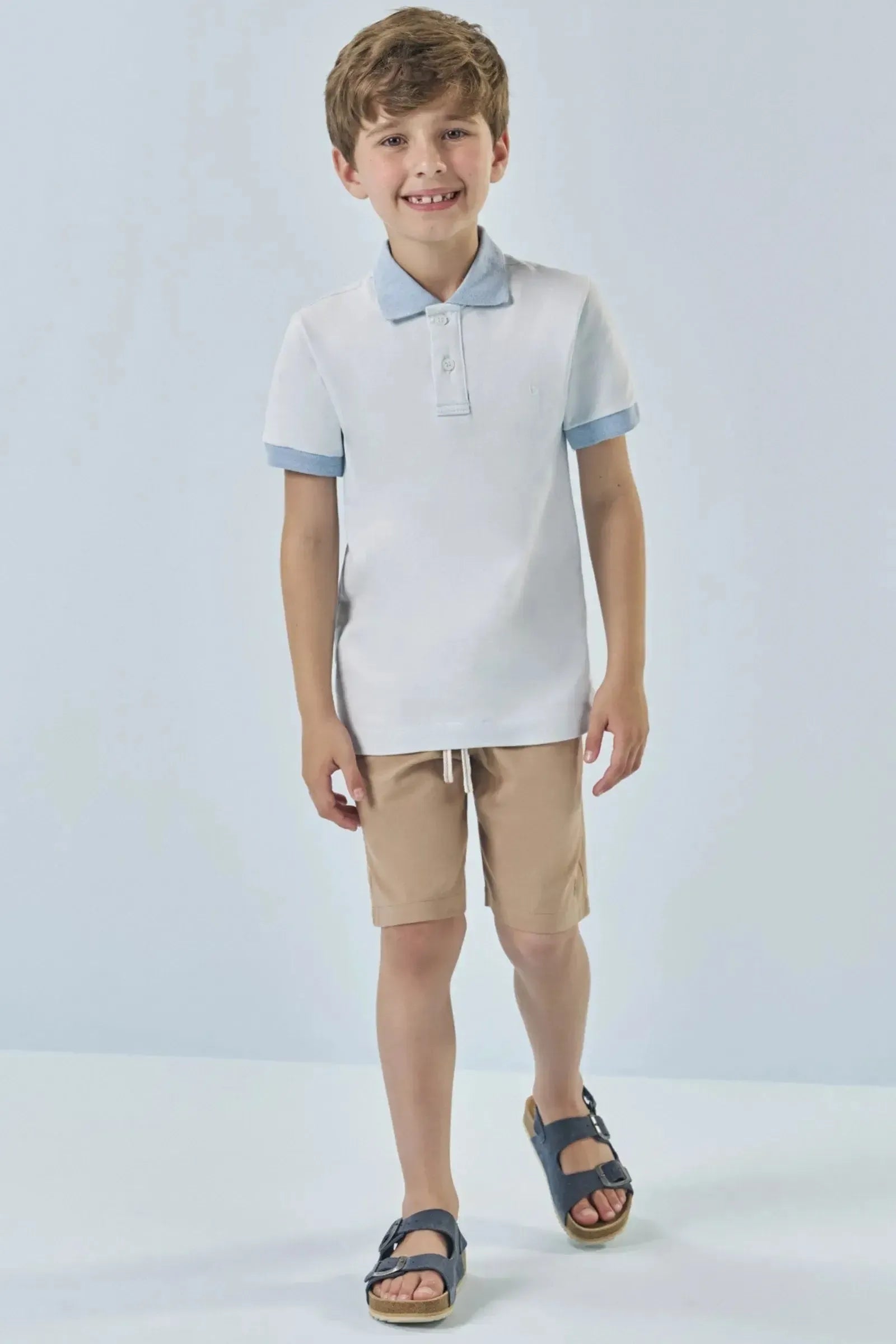 Camisa Polo em Piquet com Elastano 83351 LucBoo Infantil Menino