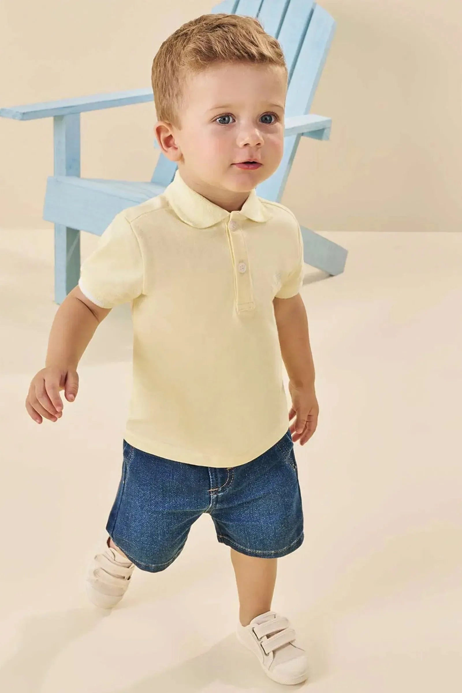 Camisa Polo em Piquet com Elastano 84271 Johnny Fox Bebê Menino