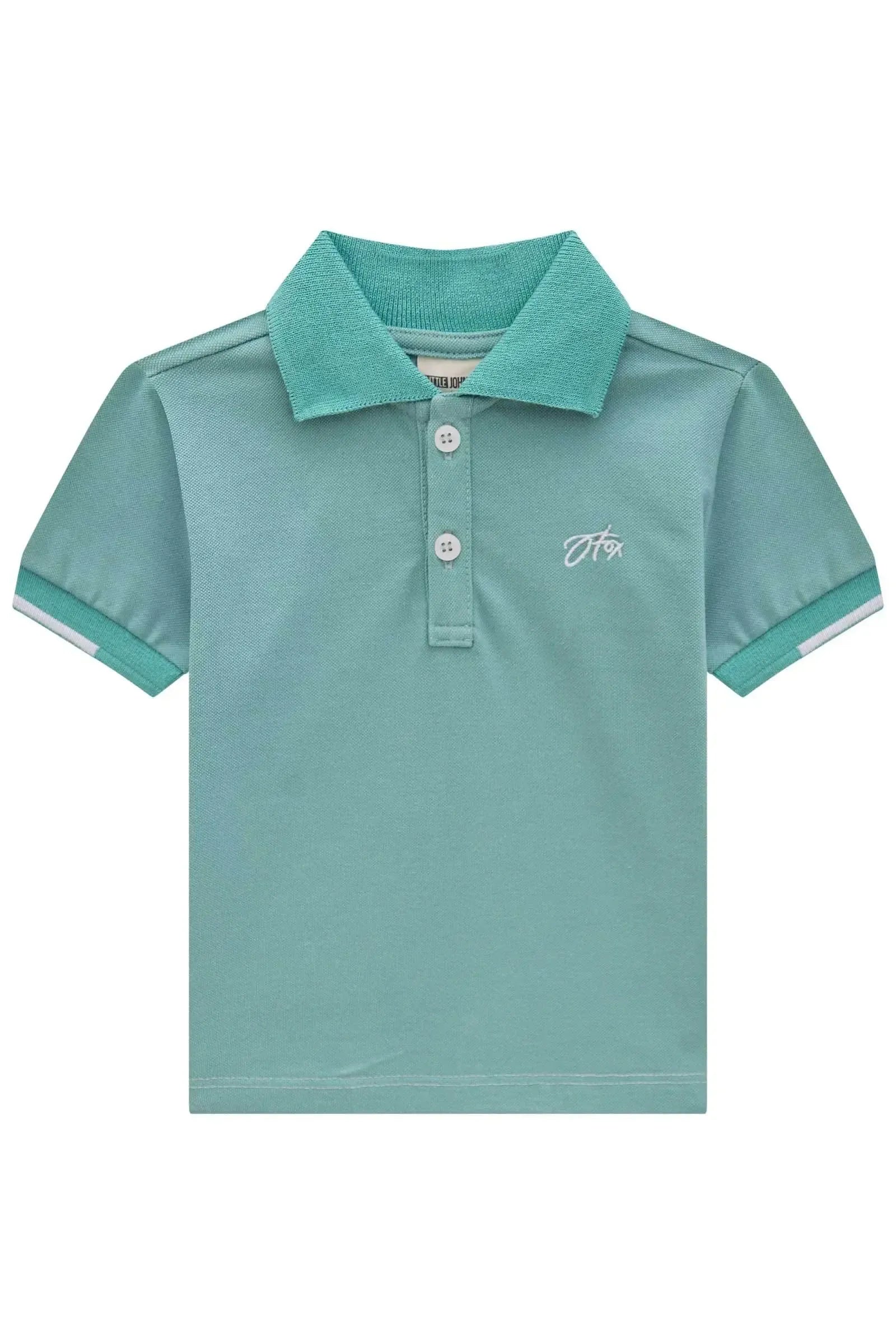 Camisa Polo em Piquet com Elastano 84271 Johnny Fox Bebê Menino