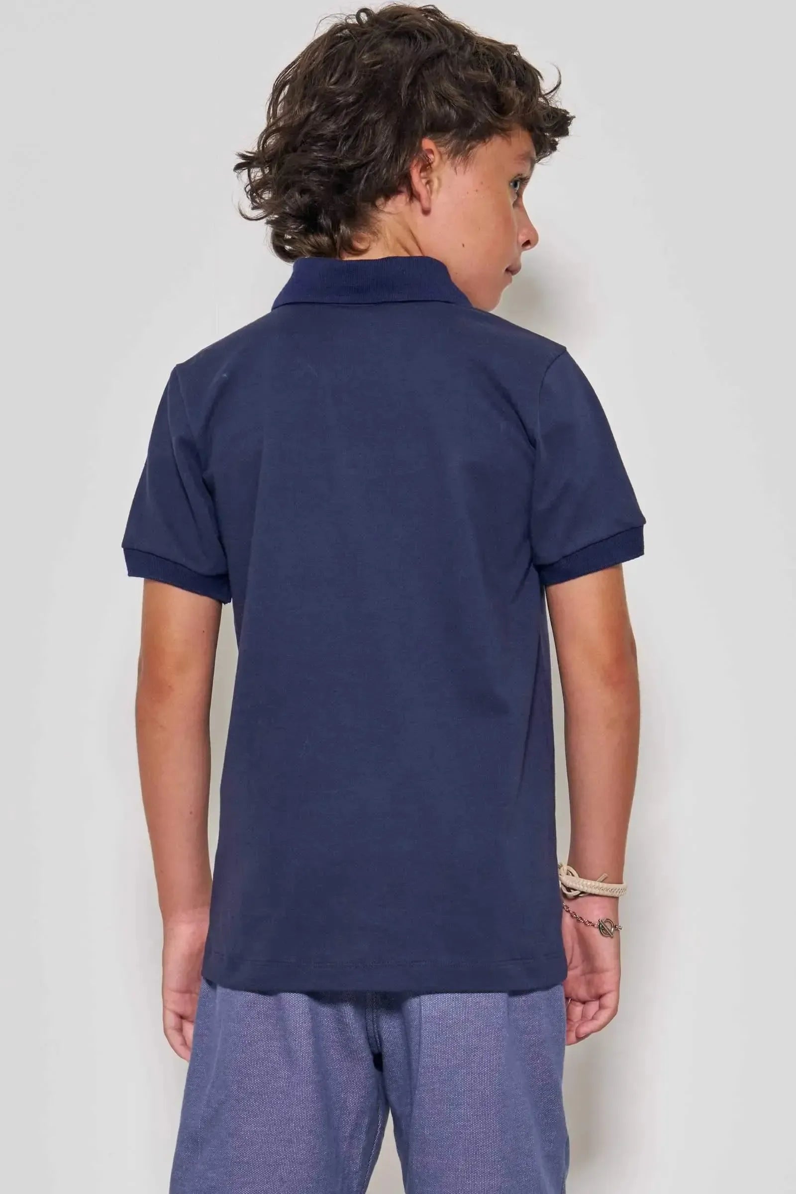 Camisa Polo em Piquet com Elastano 87075 Johnny Fox Teen Menino