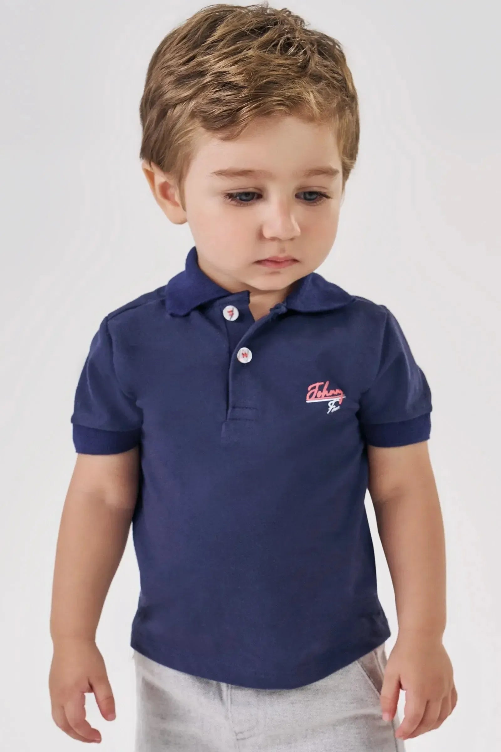 Camisa Polo em Piquet com Elastano 87679 Johnny Fox Bebê Menino