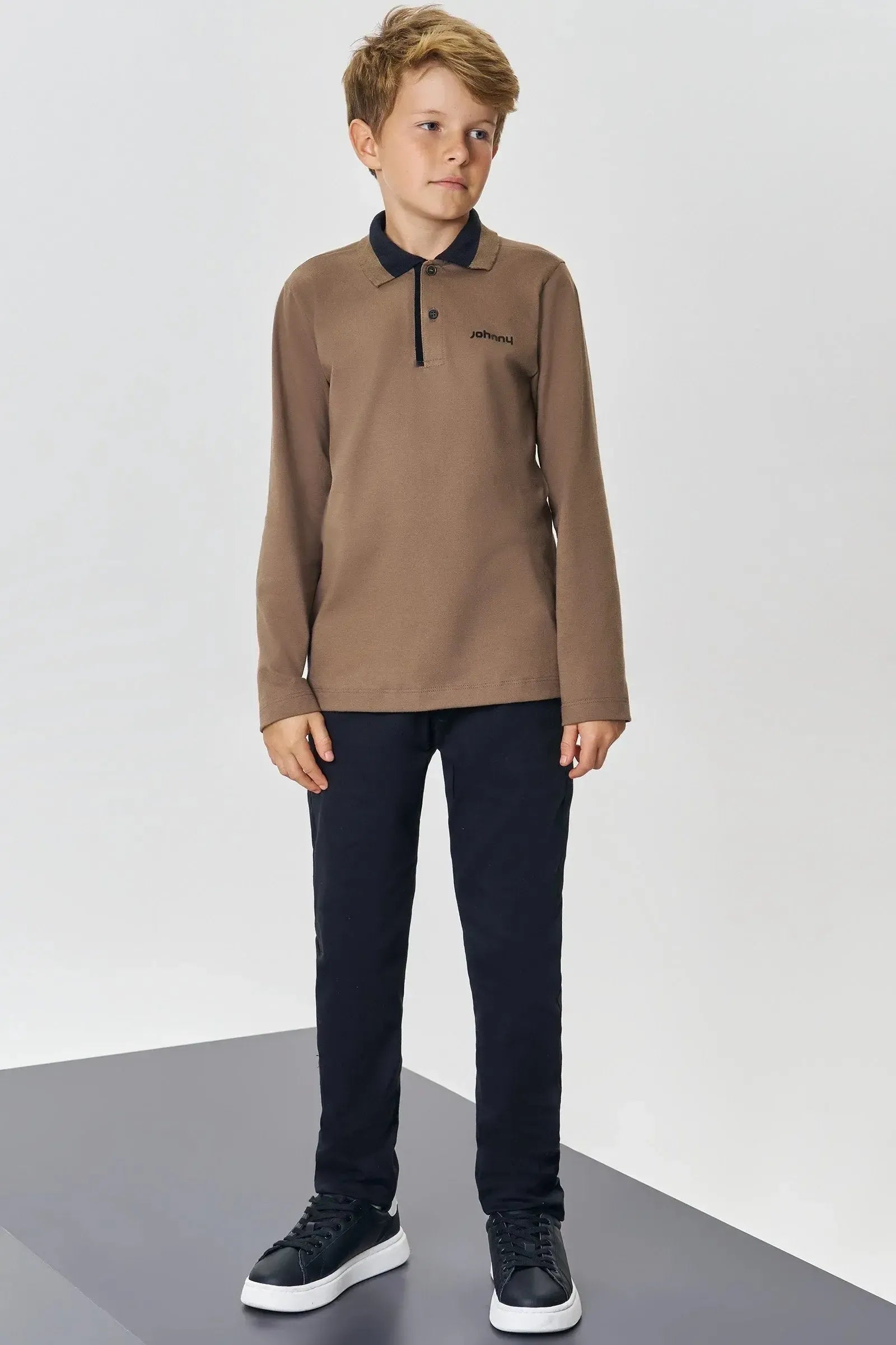 Camisa Polo em Piquet com Elastano 89111 Johnny Fox Teen Menino