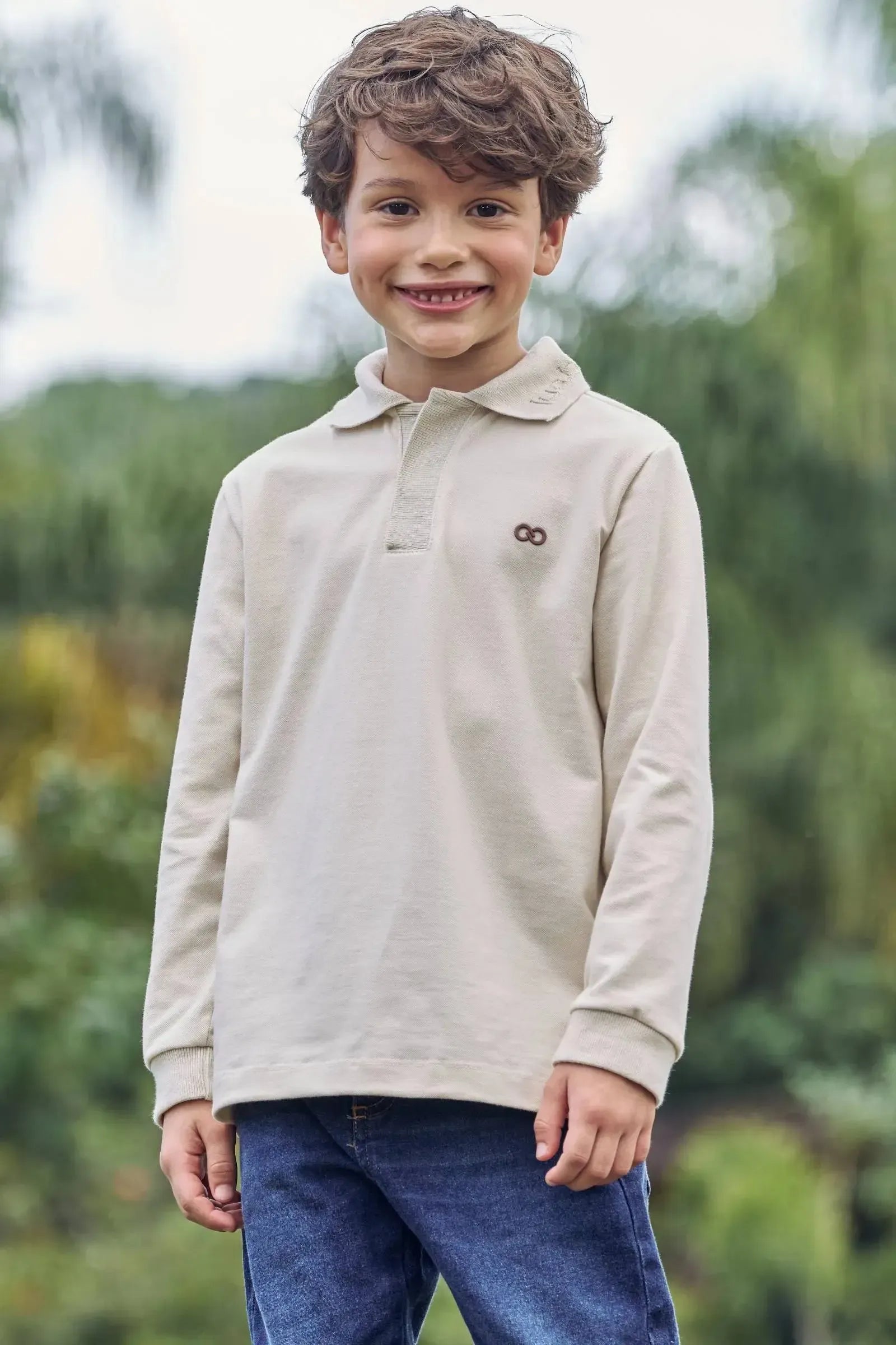 Camisa Polo em Piquet com Elastano 89538 LucBoo Infantil Menino