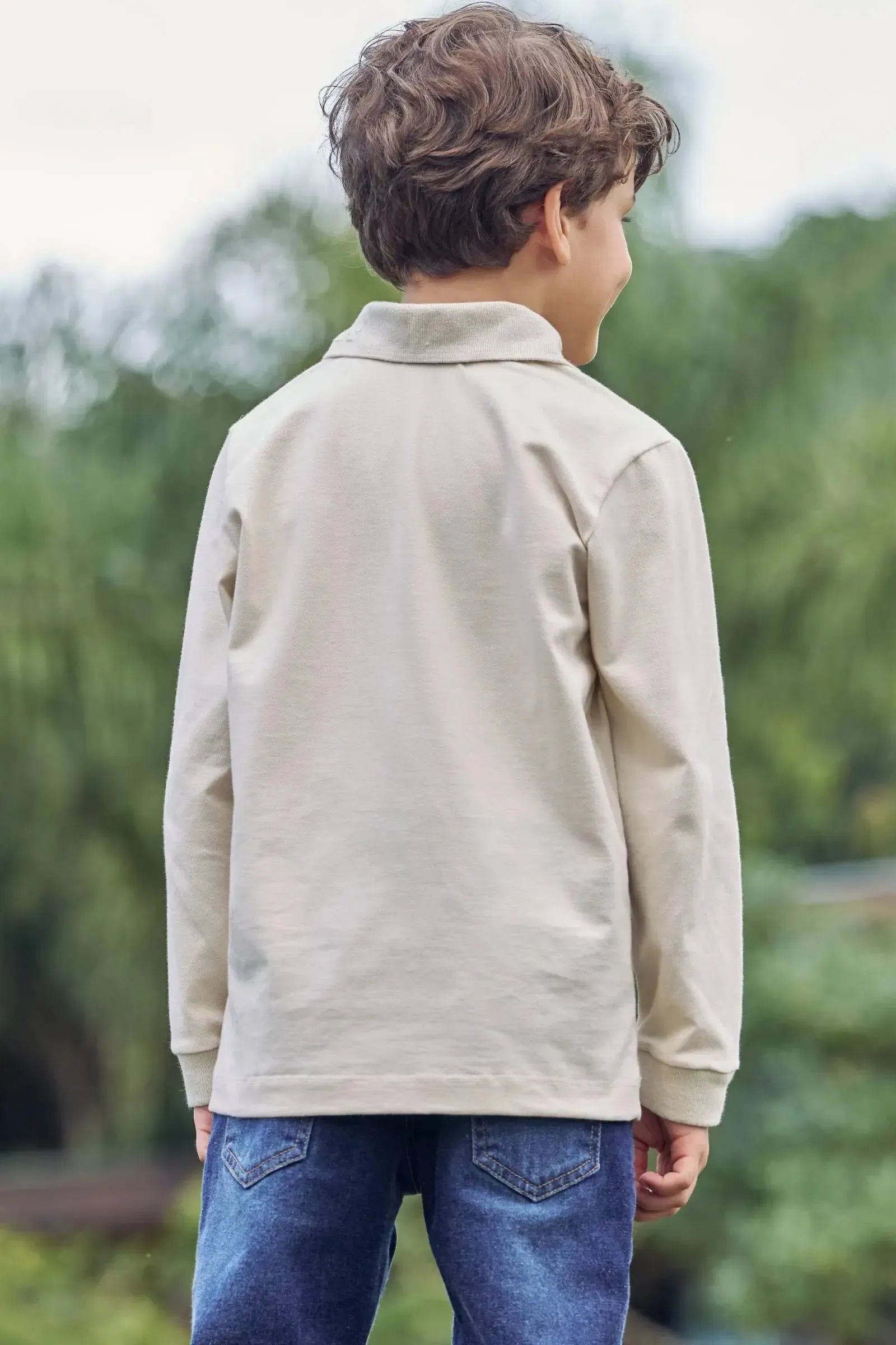 Camisa Polo em Piquet com Elastano 89538 LucBoo Infantil Menino