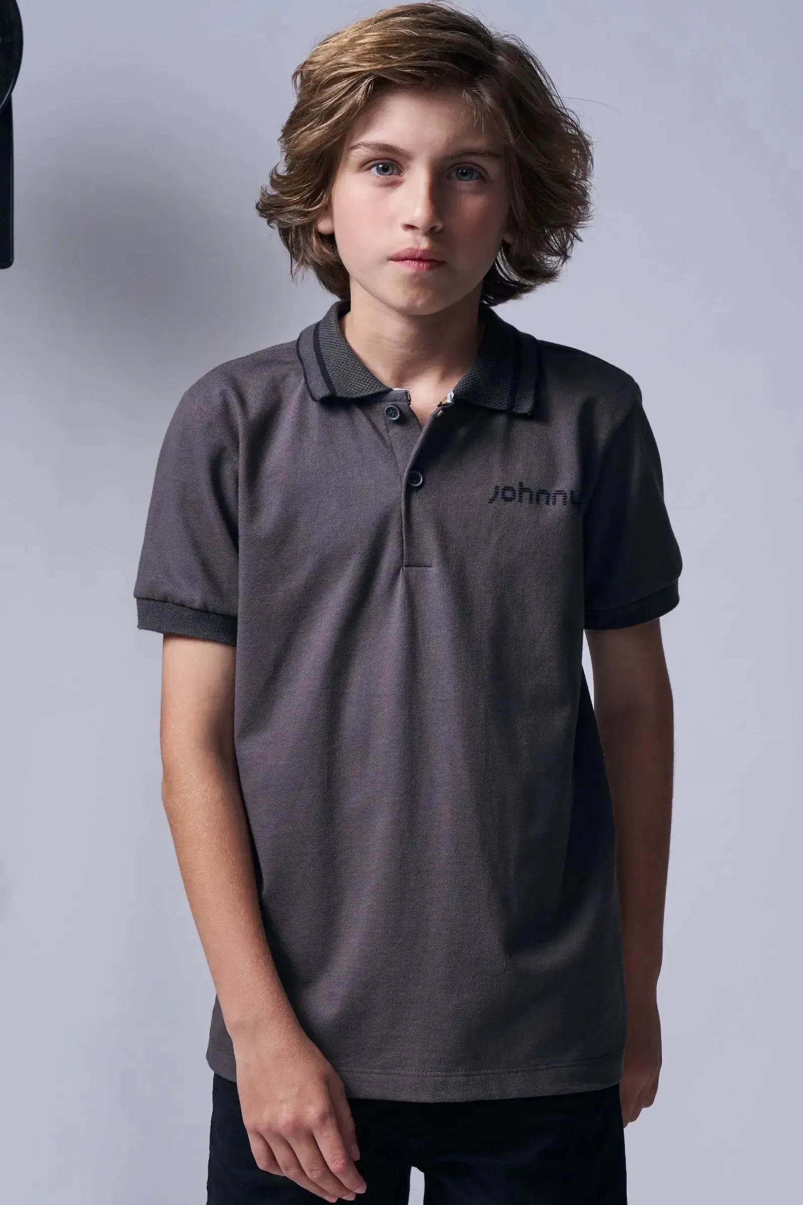 Camisa Polo em Piquet com Elastano 96037 Johnny Fox Teen Menino
