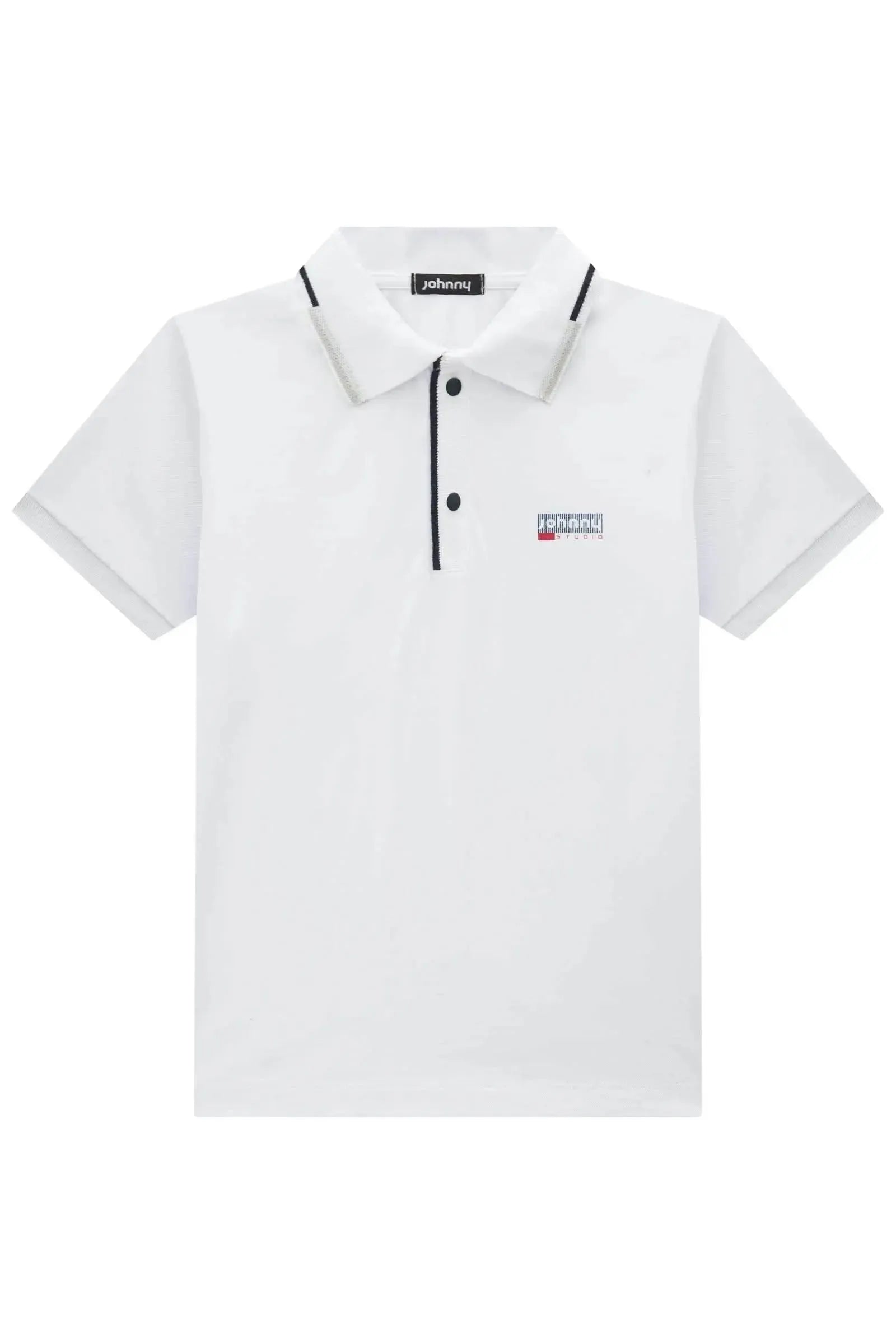 Camisa Polo em Piquet com Elastano 97859 Johnny Fox Teen Menino