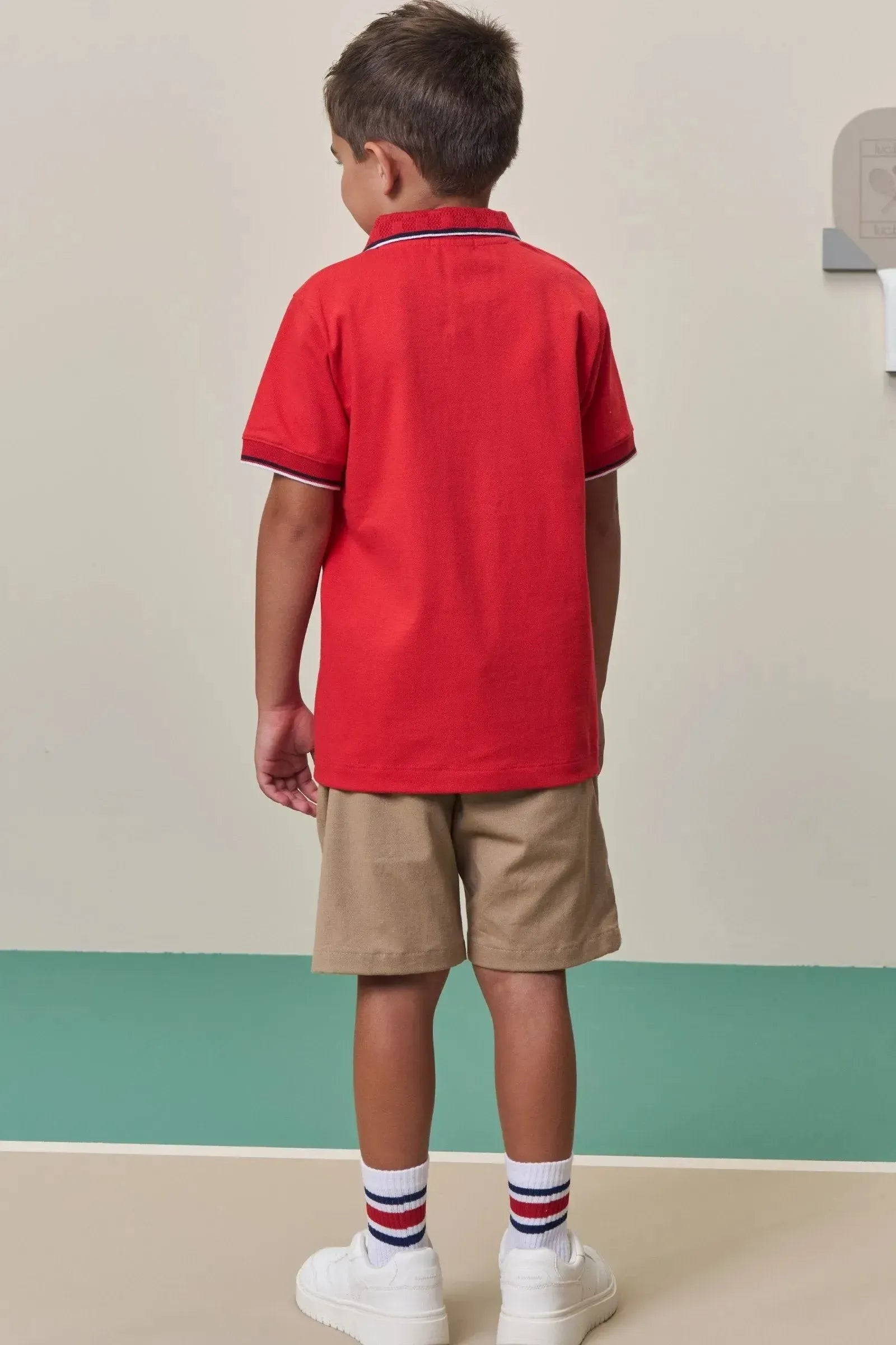 Camisa Polo em Piquet com Elastano 98419 LucBoo Infantil Menino