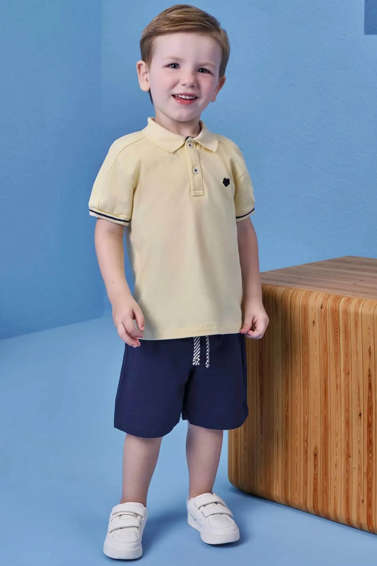 Camisa Polo em Piquet com Elastano 99578 Johnny Fox Teen Menino