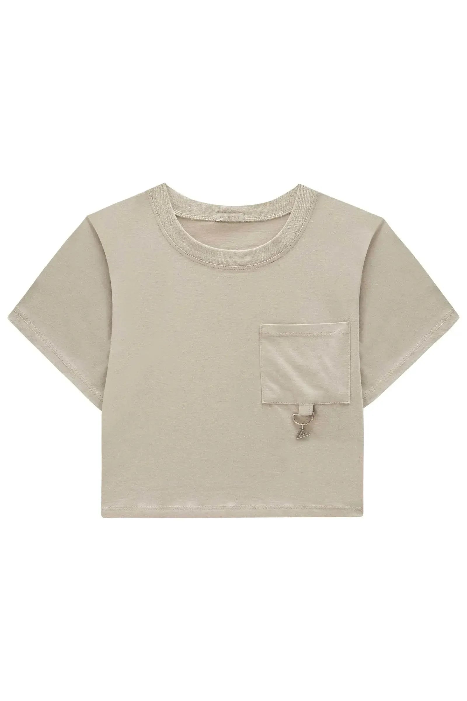 Camiseta Boxy Over em Meia Malha 89173 Vic&Vicky Teen Menina