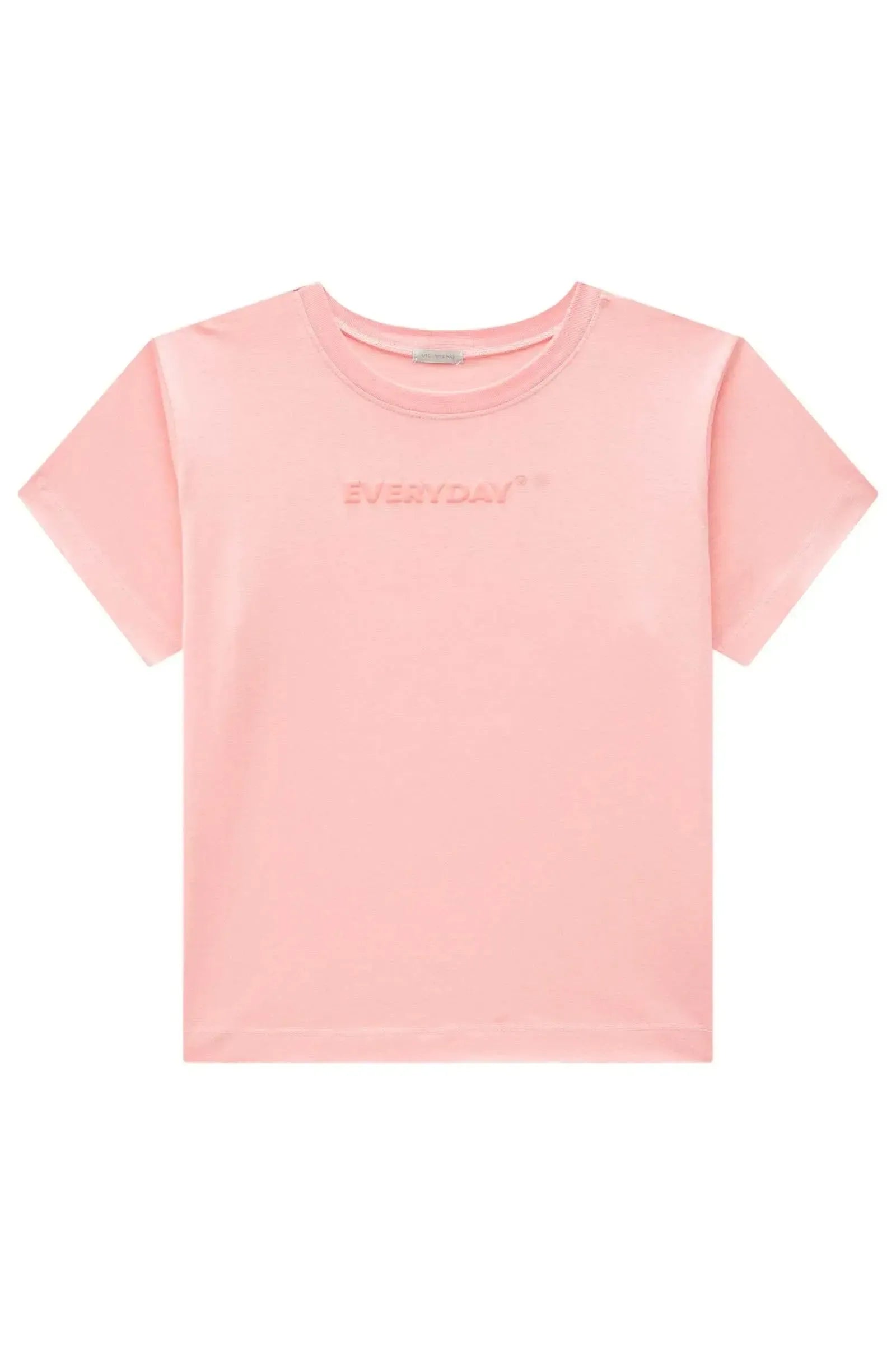 Camiseta Comfy em Meia Malha 82872 Vic&Vicky Teen Menina