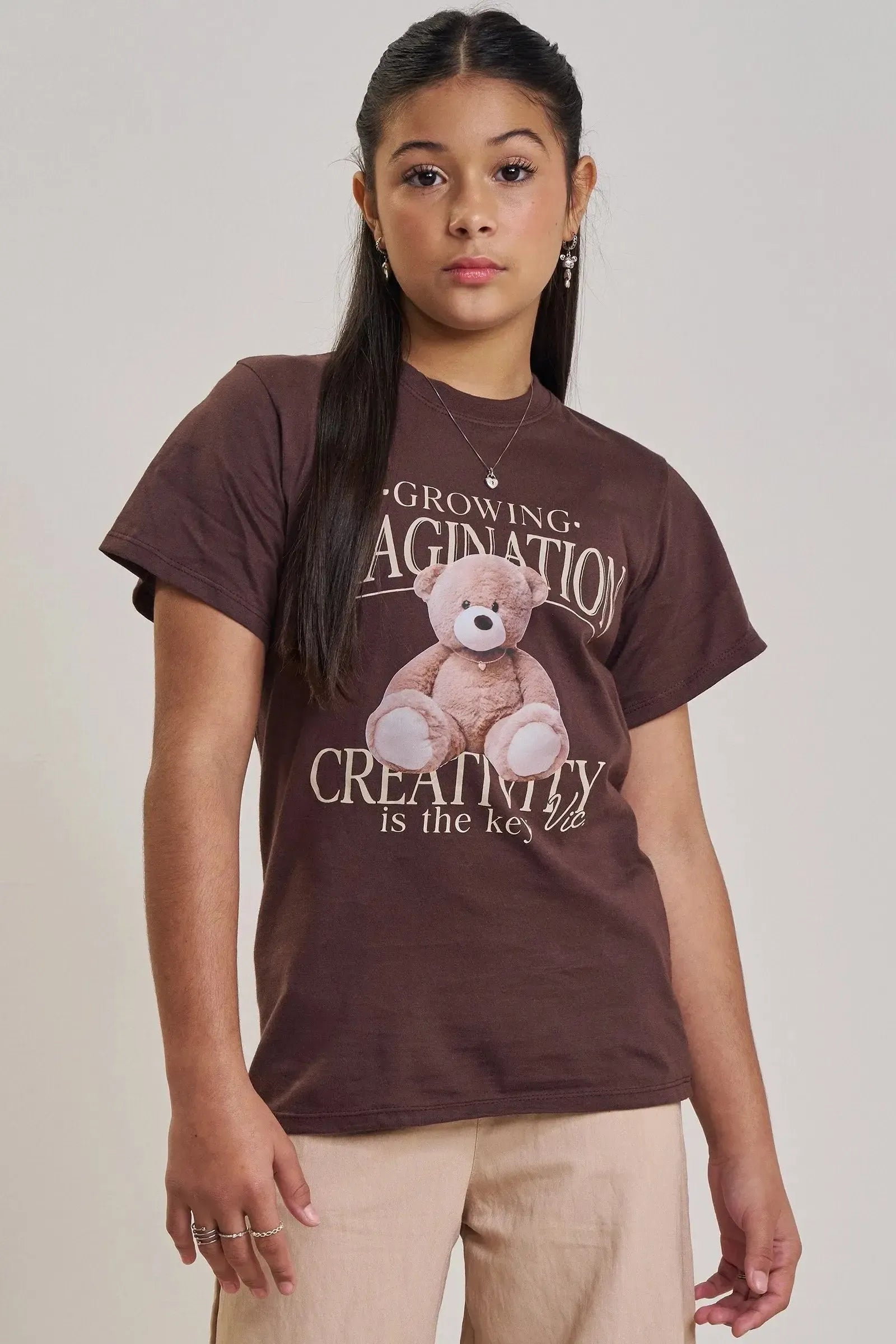 Camiseta Comfy em Meia Malha 89175 Vic&Vicky Teen Menina