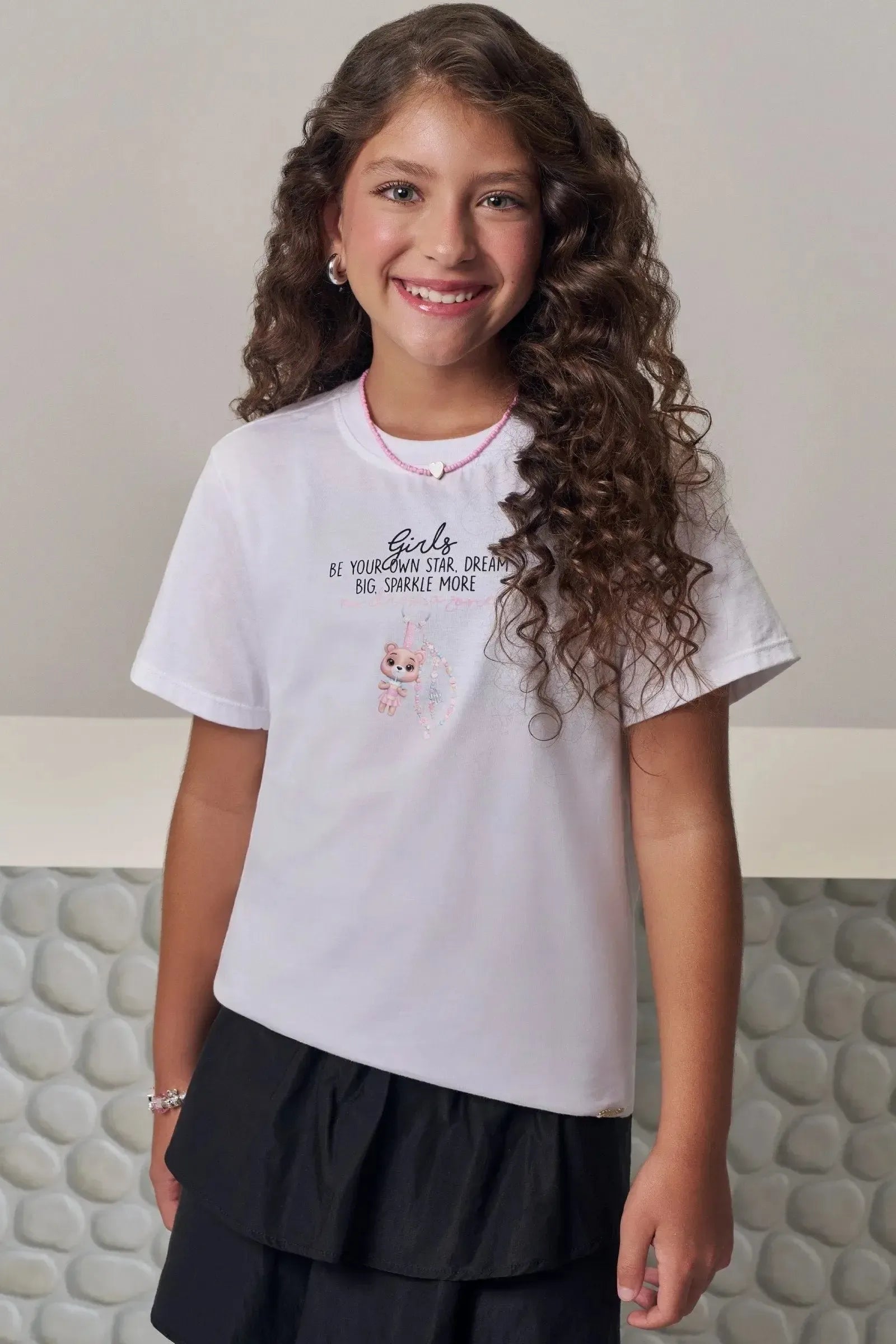 Camiseta Comfy em Meia Malha 97922 Lilimoon Teen Menina