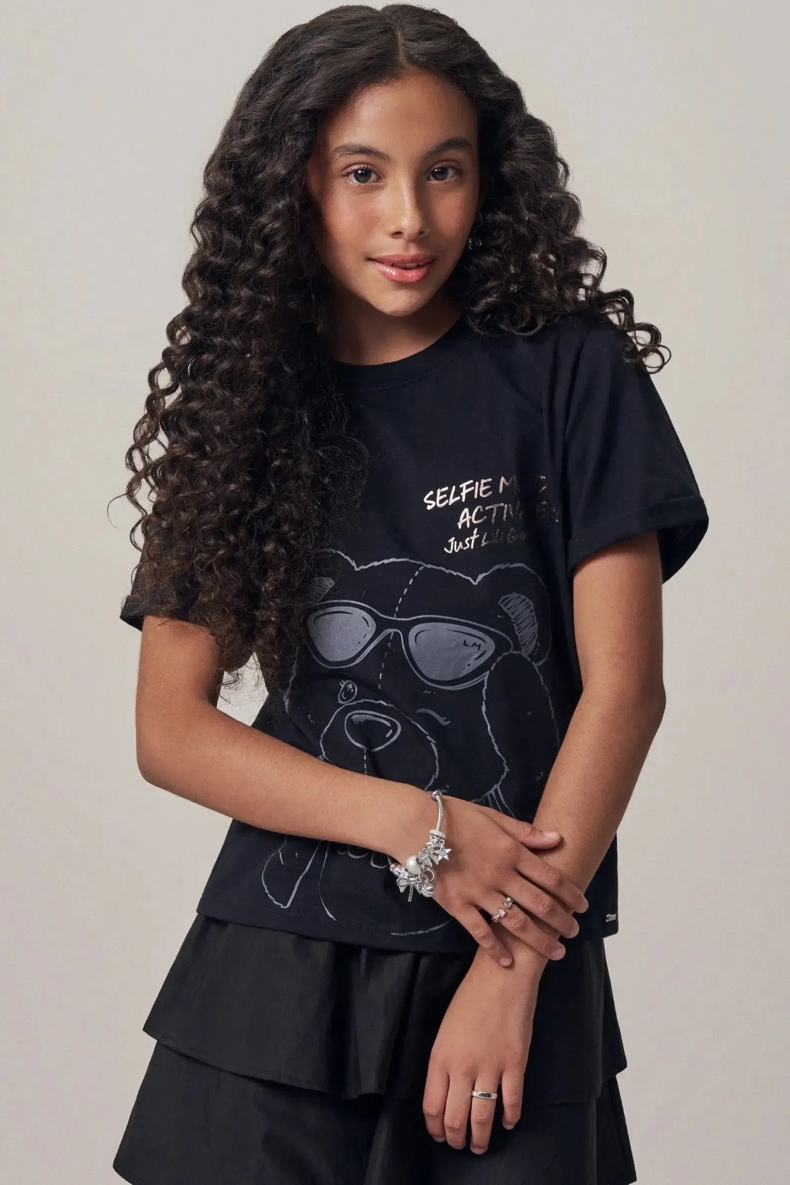 Camiseta Comfy em Meia Malha 98164 Lilimoon Teen Menina