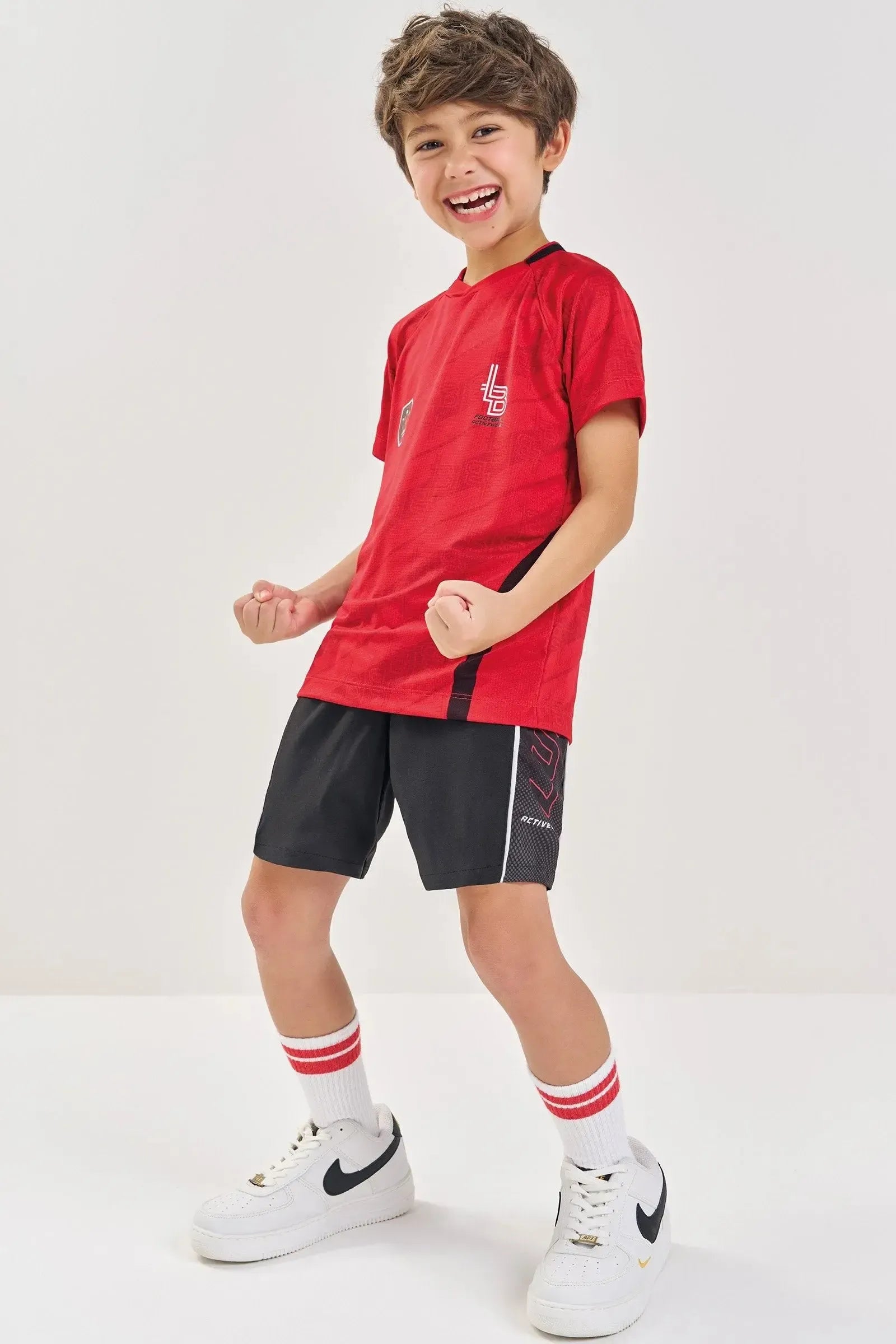 Camiseta em Dry Space Green 87991 LucBoo Infantil Menino
