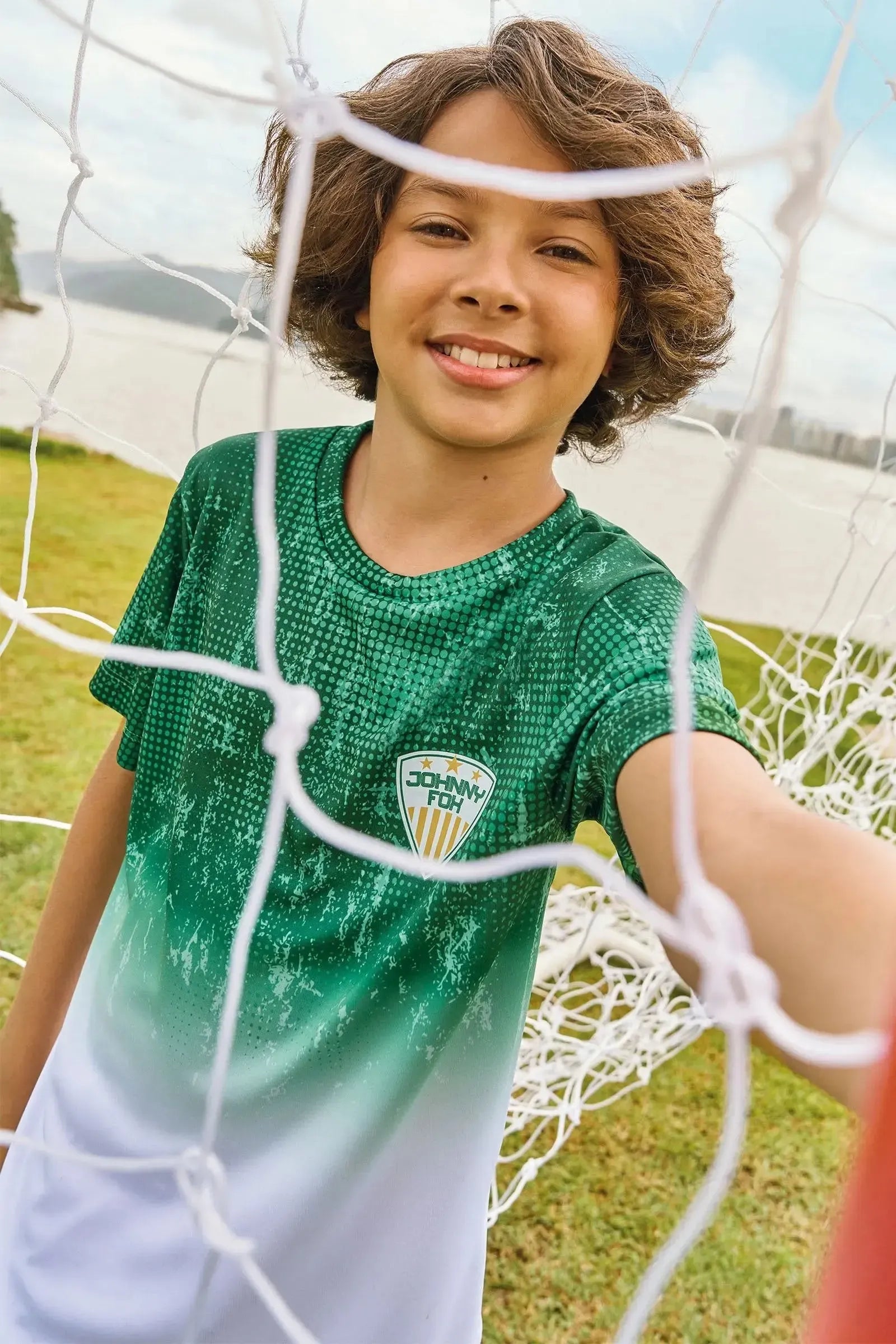 Camiseta em Malha Dry Sport 85681 Johnny Fox Teen Menino