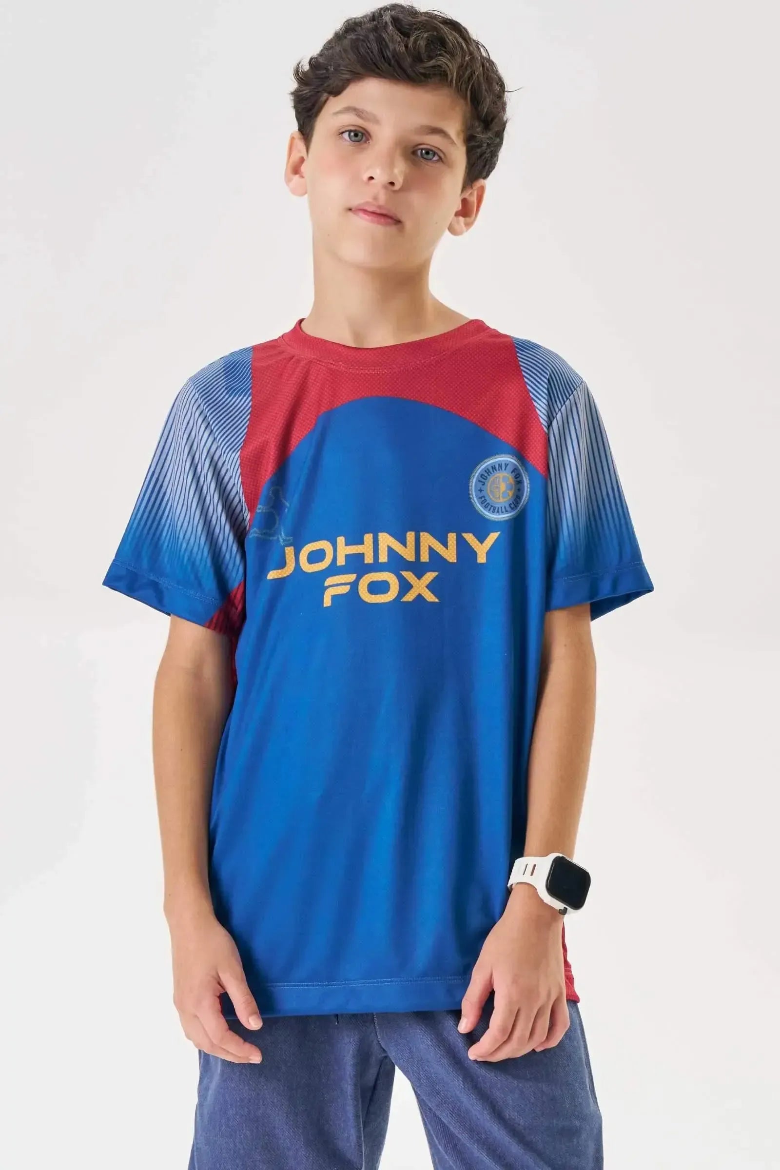 Camiseta em Malha Dry Sports 88619 Johnny Fox Teen Menino