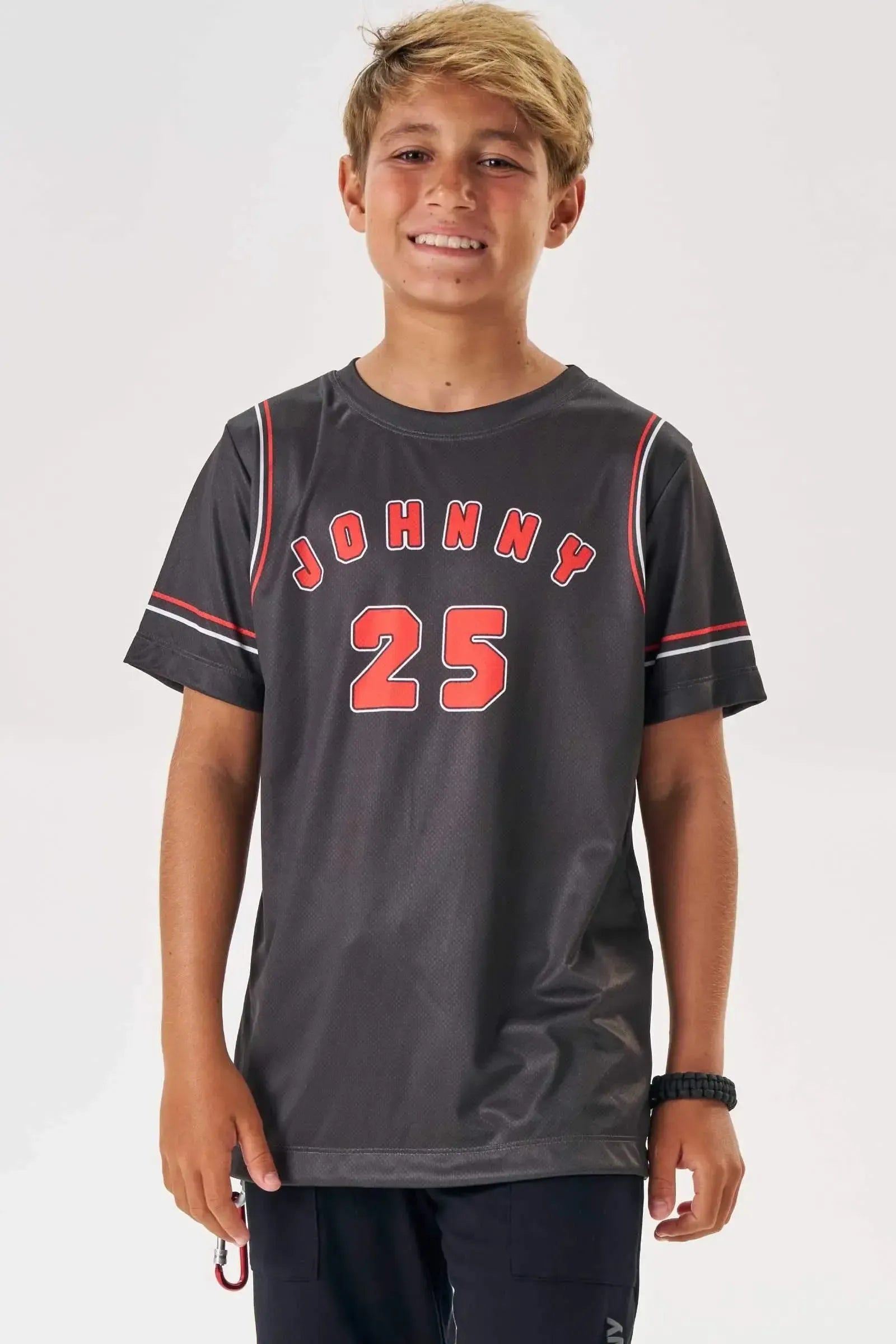 Camiseta em Malha Dry Sports 88622 Johnny Fox Teen Menino
