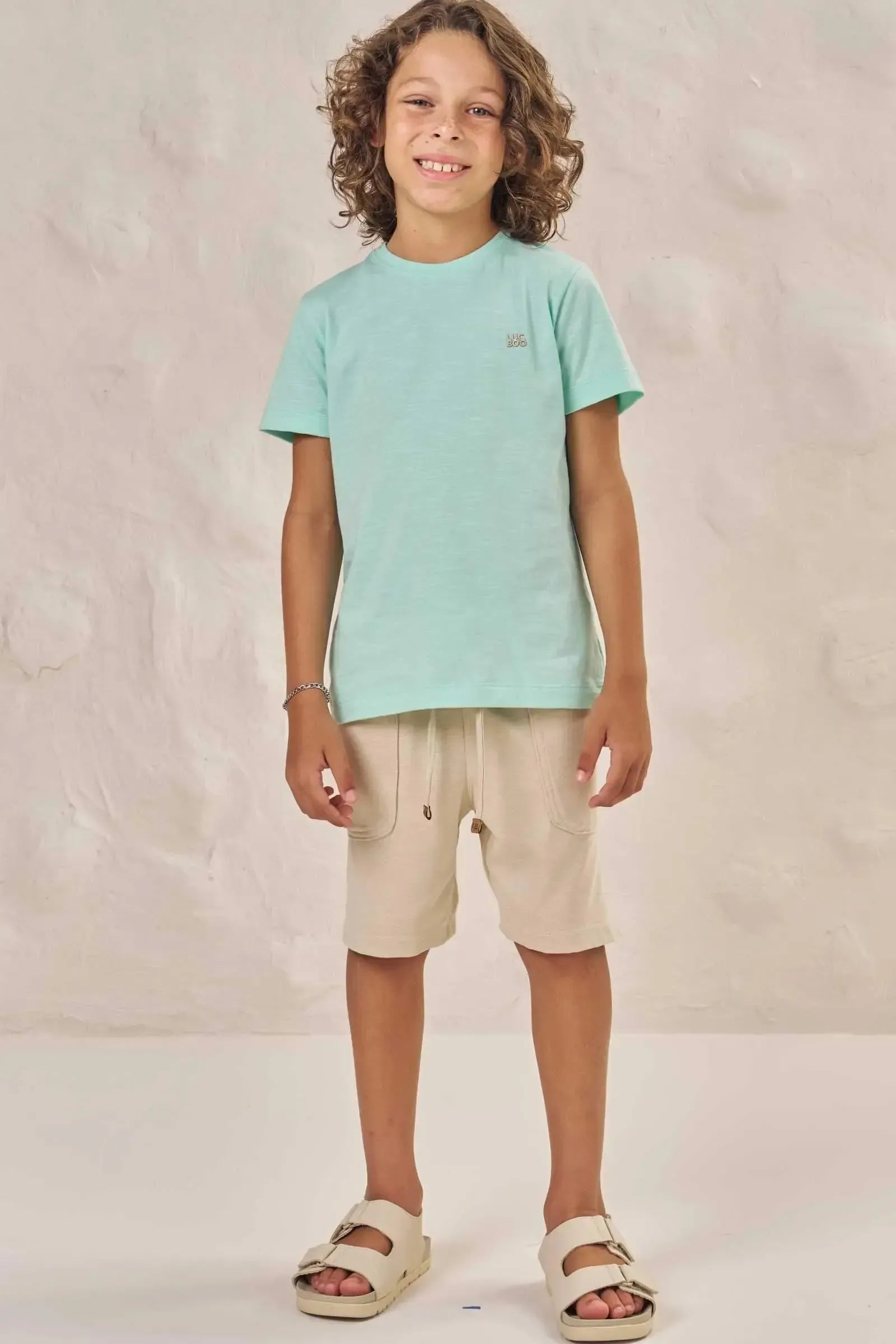 Camiseta em Malha Flamê 86546 LucBoo Infantil Menino