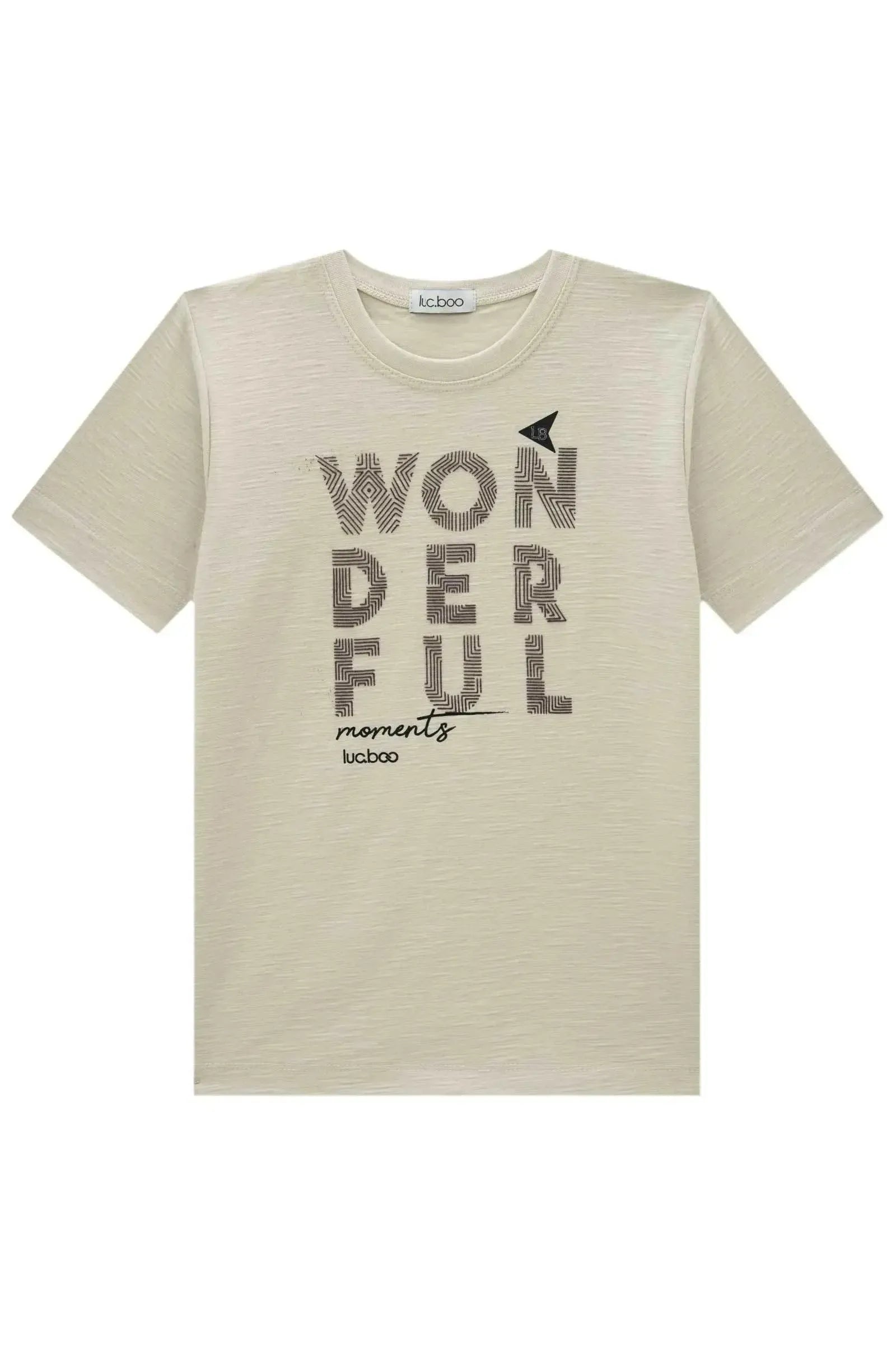 Camiseta em Malha Flamê 93502 LucBoo Infantil Menino