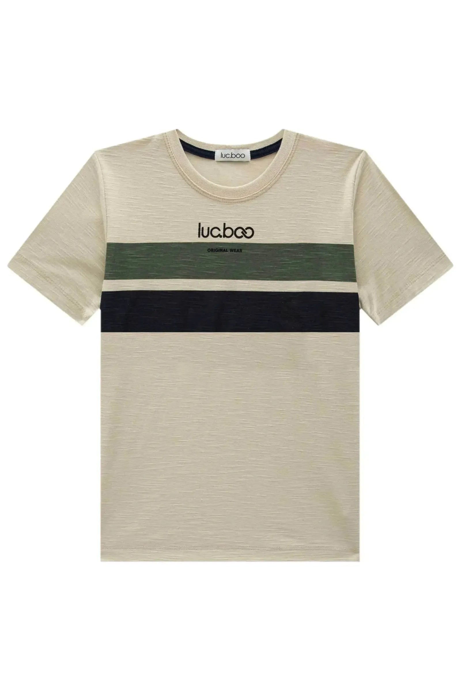 Camiseta em Malha Flamê 93518 LucBoo Infantil Menino