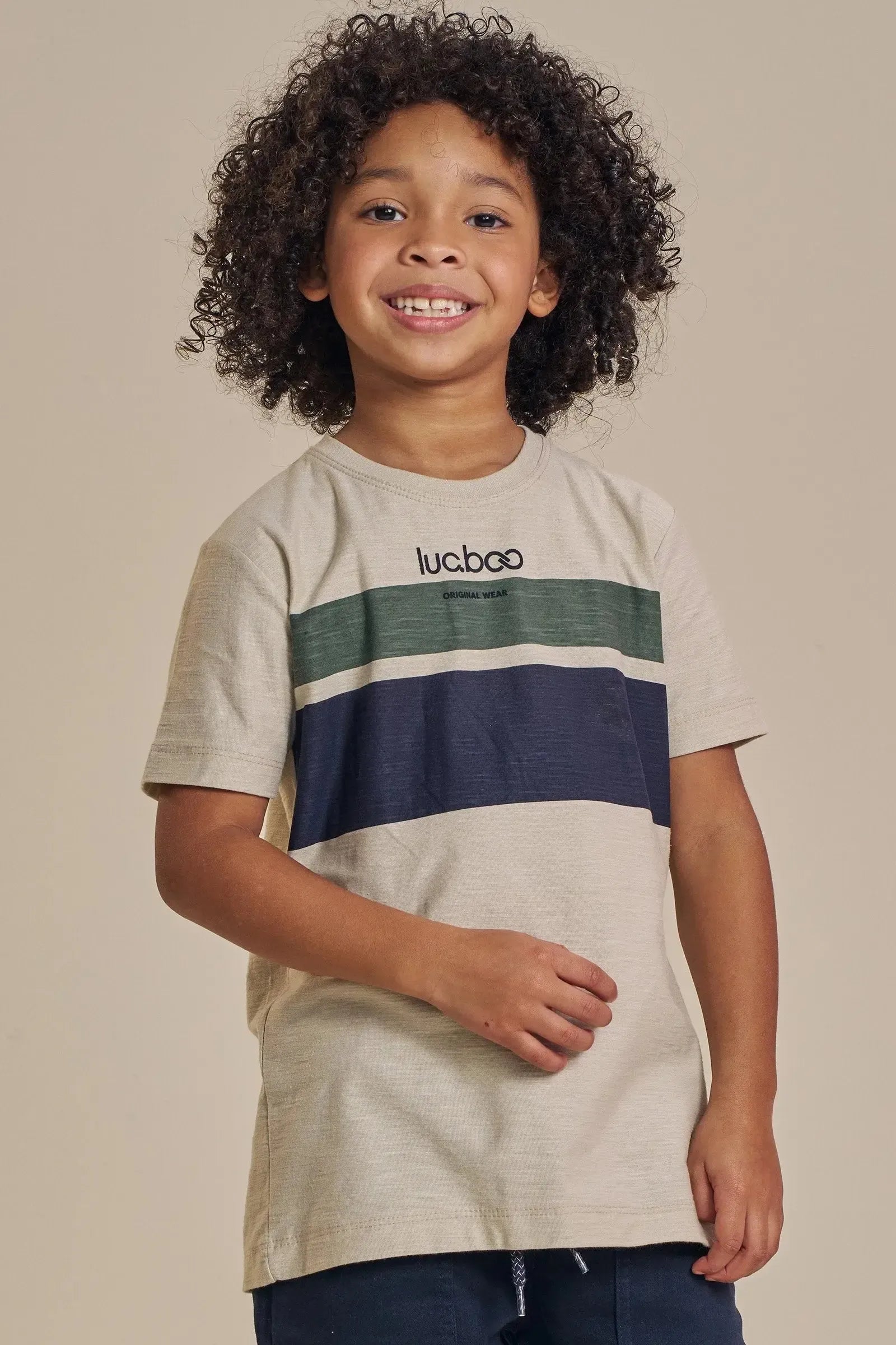 Camiseta em Malha Flamê 93518 LucBoo Infantil Menino
