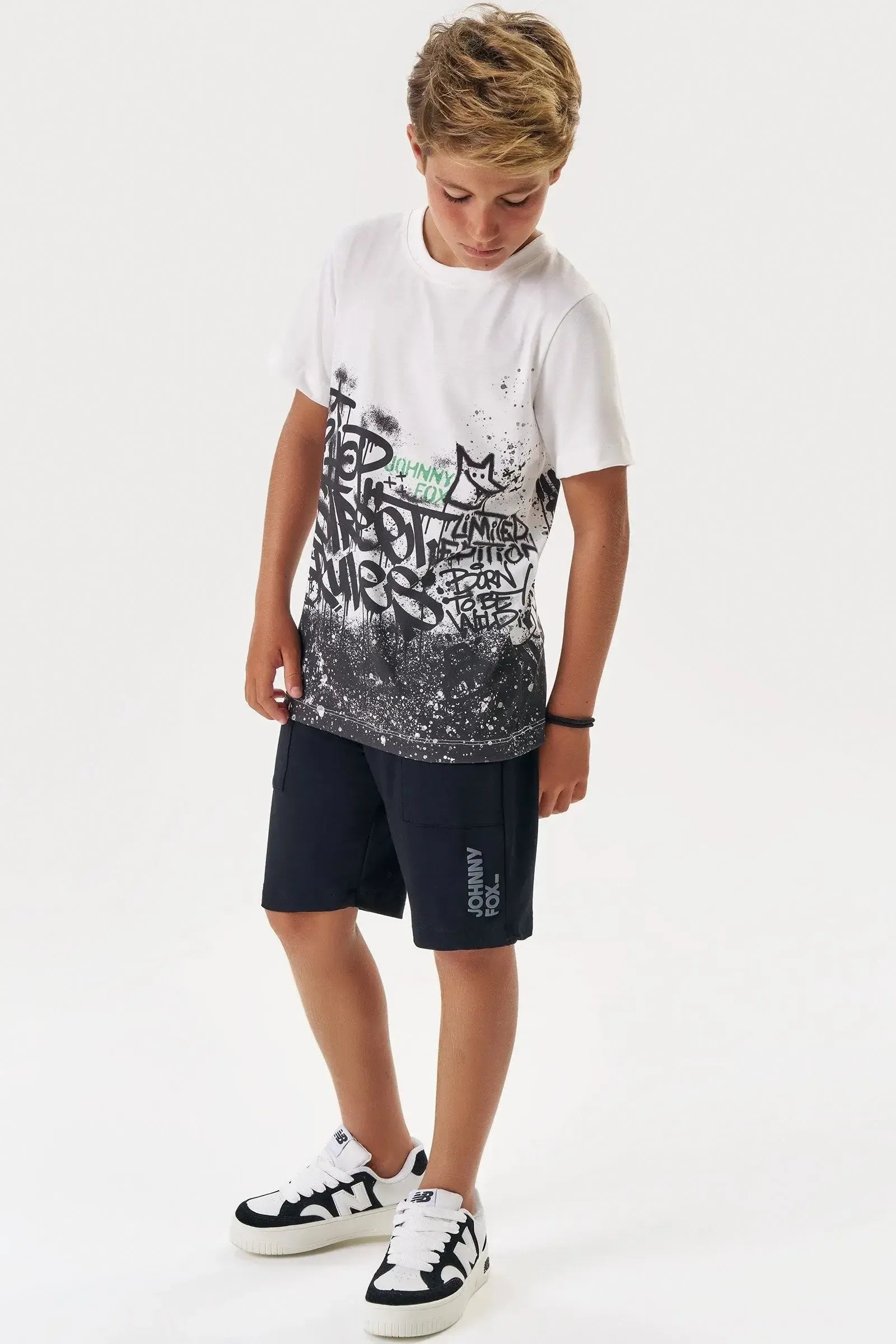 Camiseta em Malha Fresh 87627 Johnny Fox Teen Menino