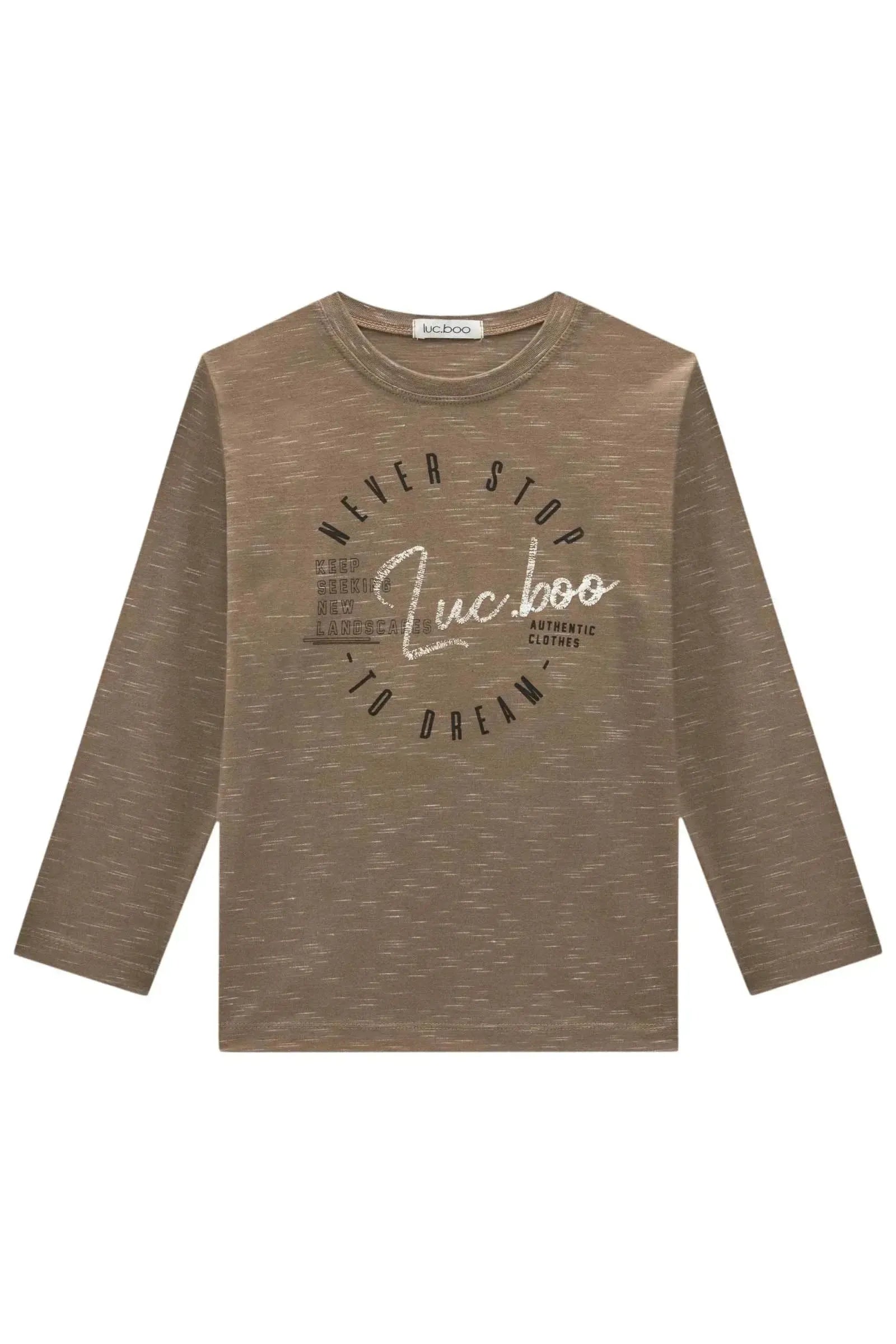 Camiseta em Malha Jet 89288 LucBoo Infantil Menino