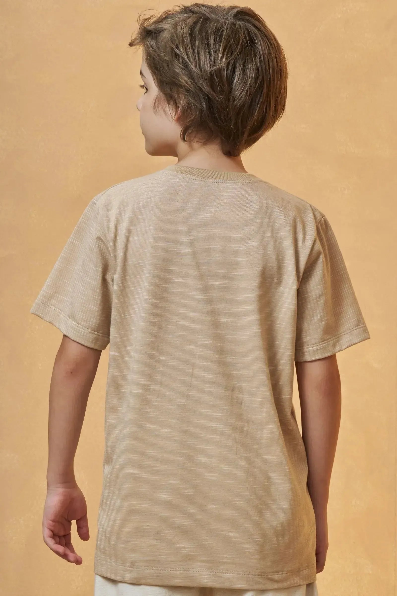 Camiseta em Malha Mesclada 95688 Johnny Fox Teen Menino