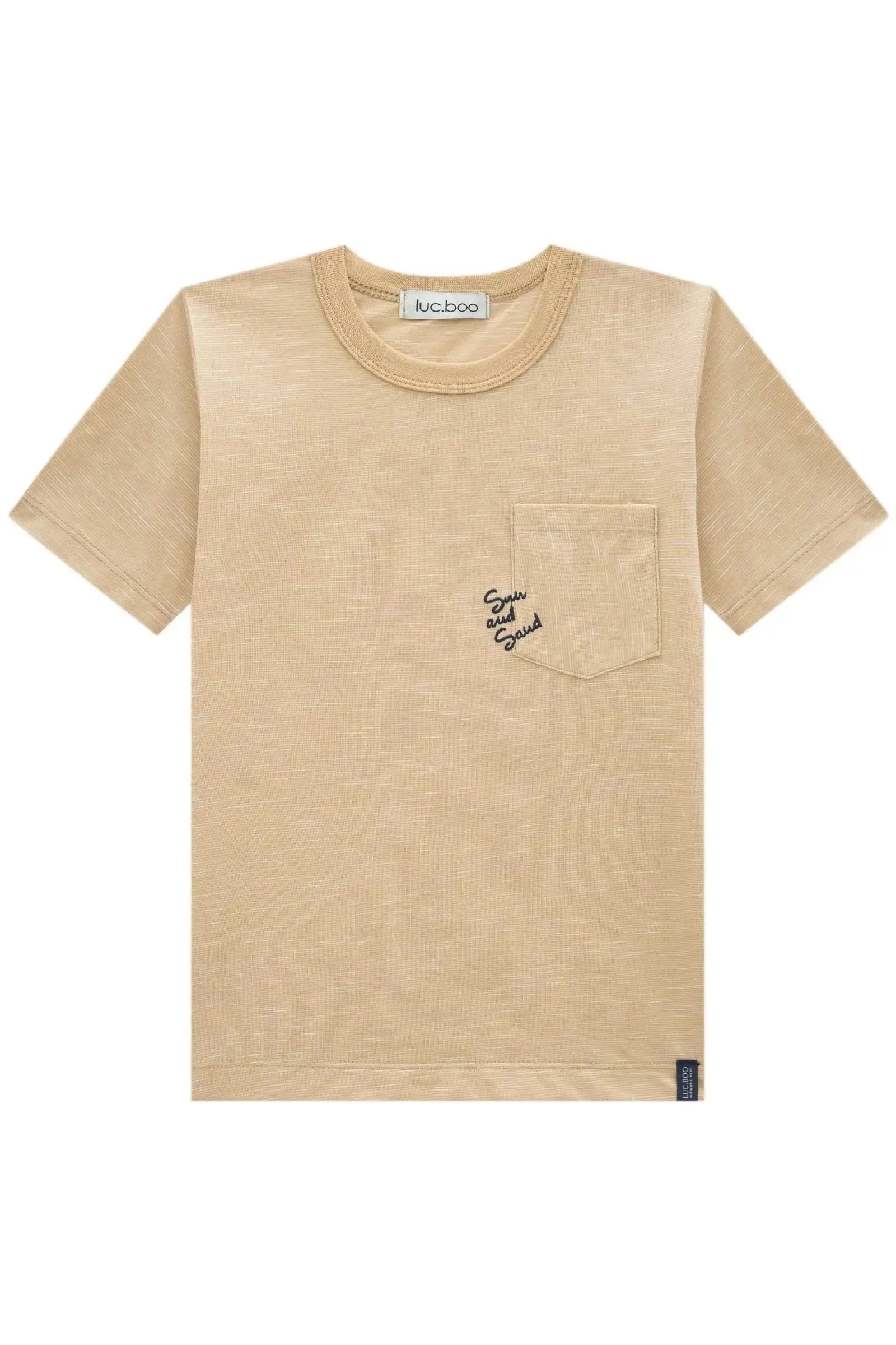 Camiseta em Malha Mesclada 95653 LucBoo Infantil Menino