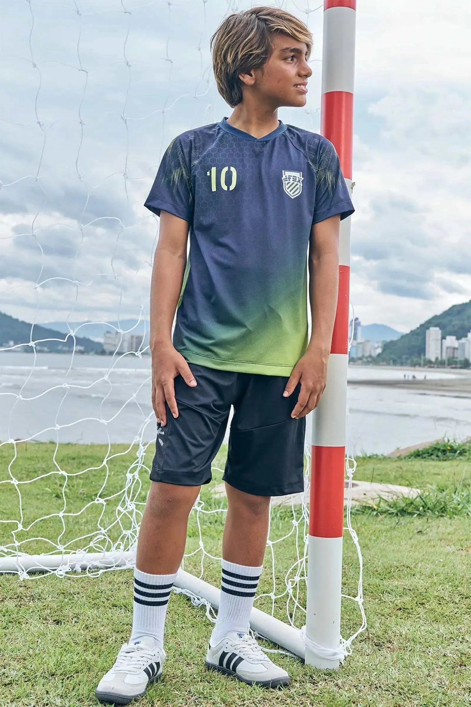 Camiseta em Malha Space Green 85641 Johnny Fox Teen Menino