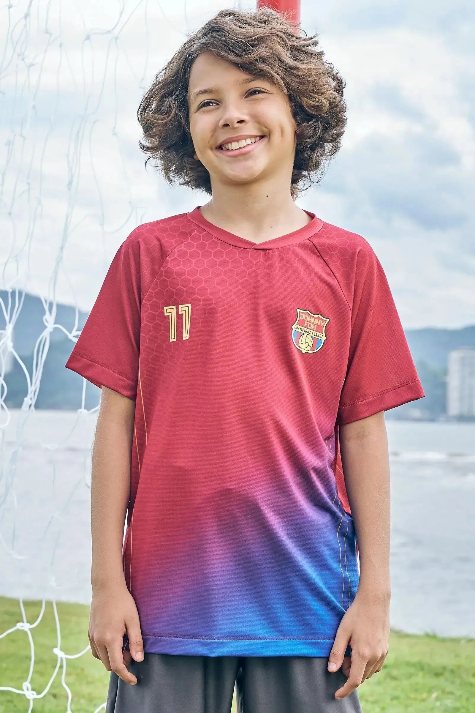 Camiseta em Malha Space Green 85641 Johnny Fox Teen Menino