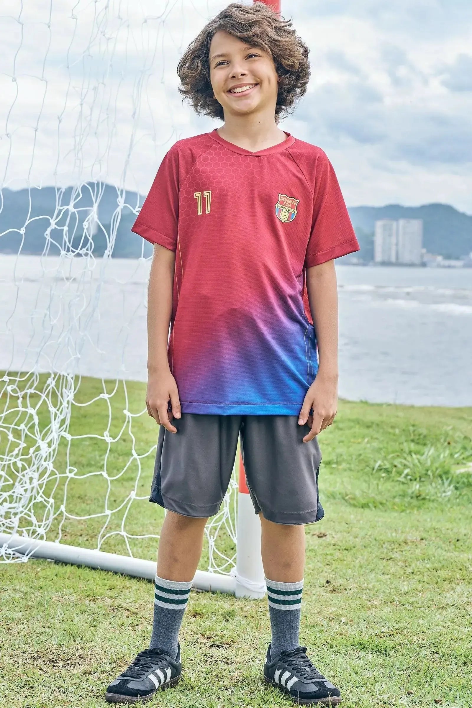 Camiseta em Malha Space Green 85641 Johnny Fox Teen Menino