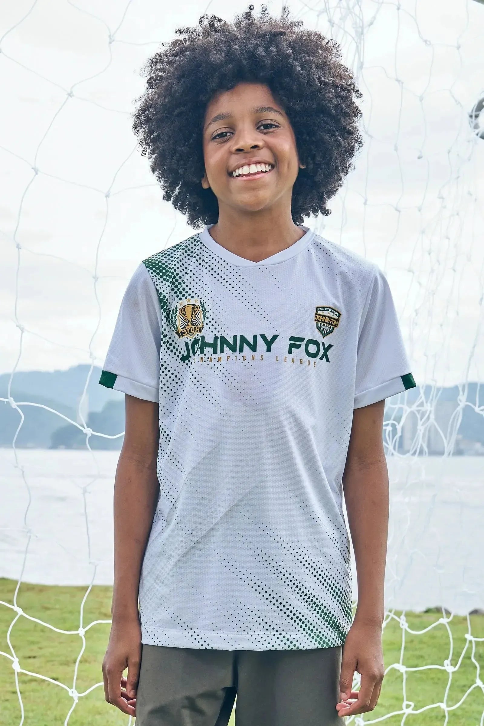 Camiseta em Malha Space Green 85680 Johnny Fox Teen Menino