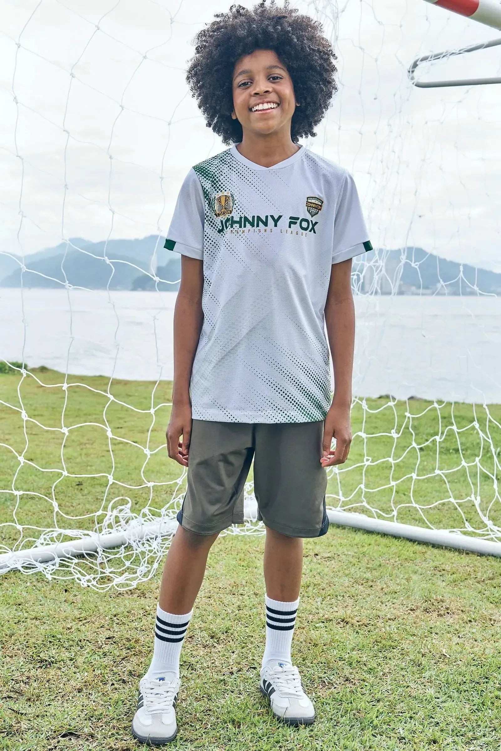 Camiseta em Malha Space Green 85680 Johnny Fox Teen Menino