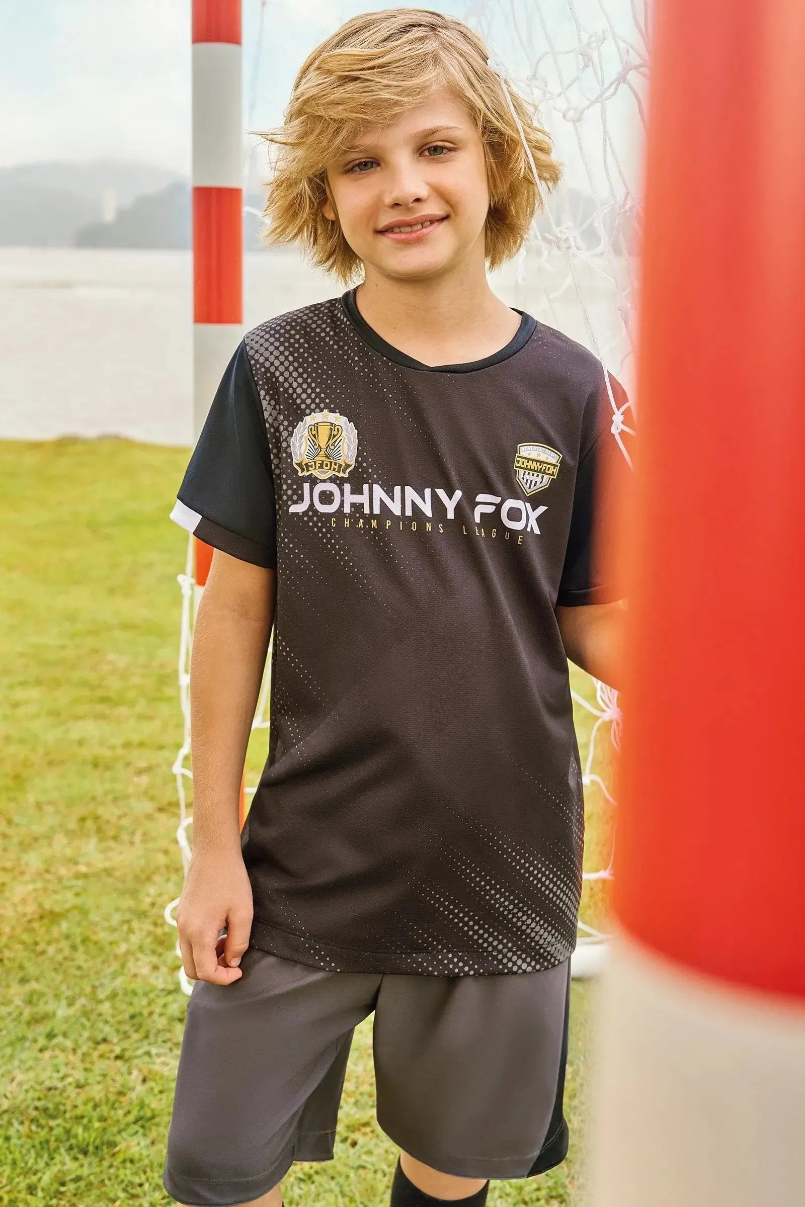 Camiseta em Malha Space Green 85680 Johnny Fox Teen Menino